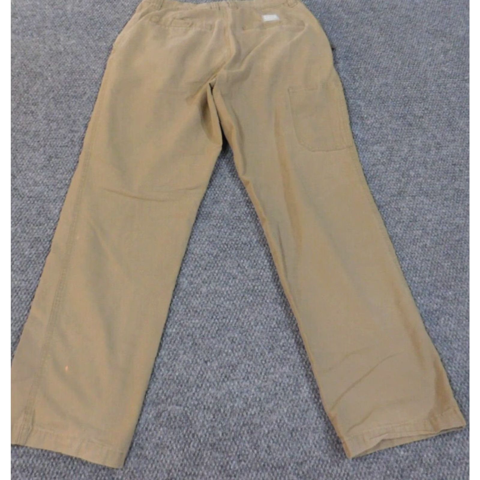 Vintage Columbia Pants Mens 35x34 Beige Outdoors Omni-Shield Regular Fit Fishing Hunting Chino Pockets Straight 34in Inseam Mens Regular Size US 35 - 6 Thumbnail