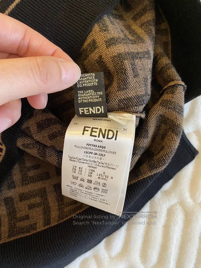 Fendi Fendi Old flower letter sweater Size S / US 4 / IT 40 - 6 Thumbnail