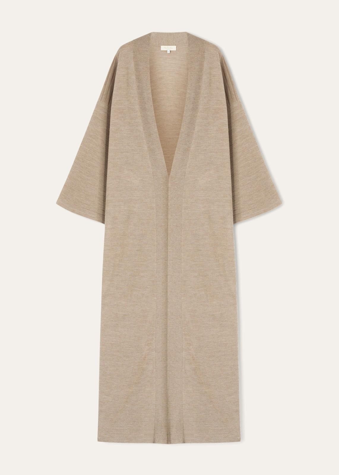 Loro Piana o1srvl11e1124 Cocooning Long Cardigan in Beige Size S / US 4 / IT 40 - 1 Thumbnail