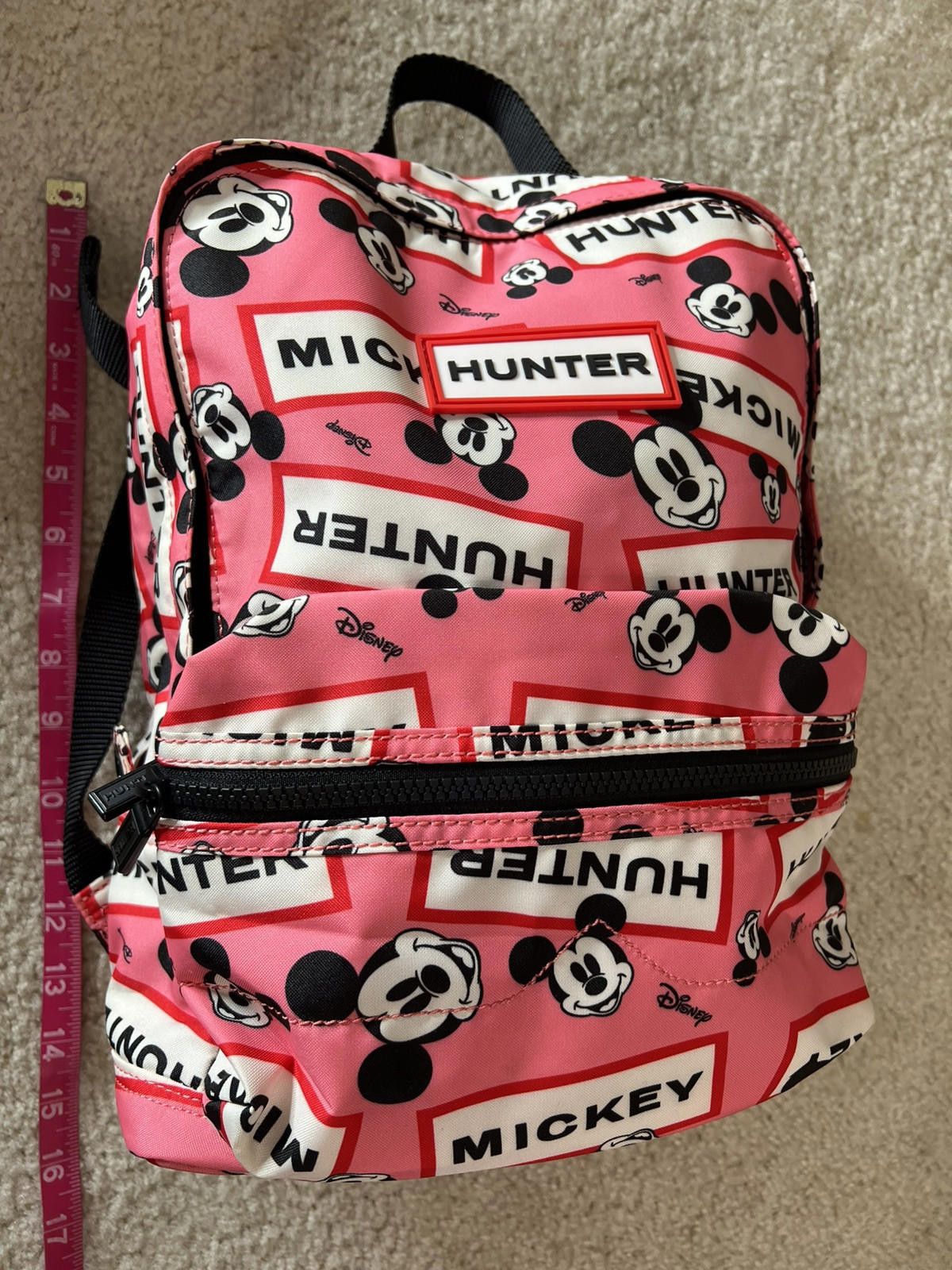 Hunter Hunter x Disney Mickey Mouse small PINK backpack Rare. Size ONE SIZE - 5 Thumbnail