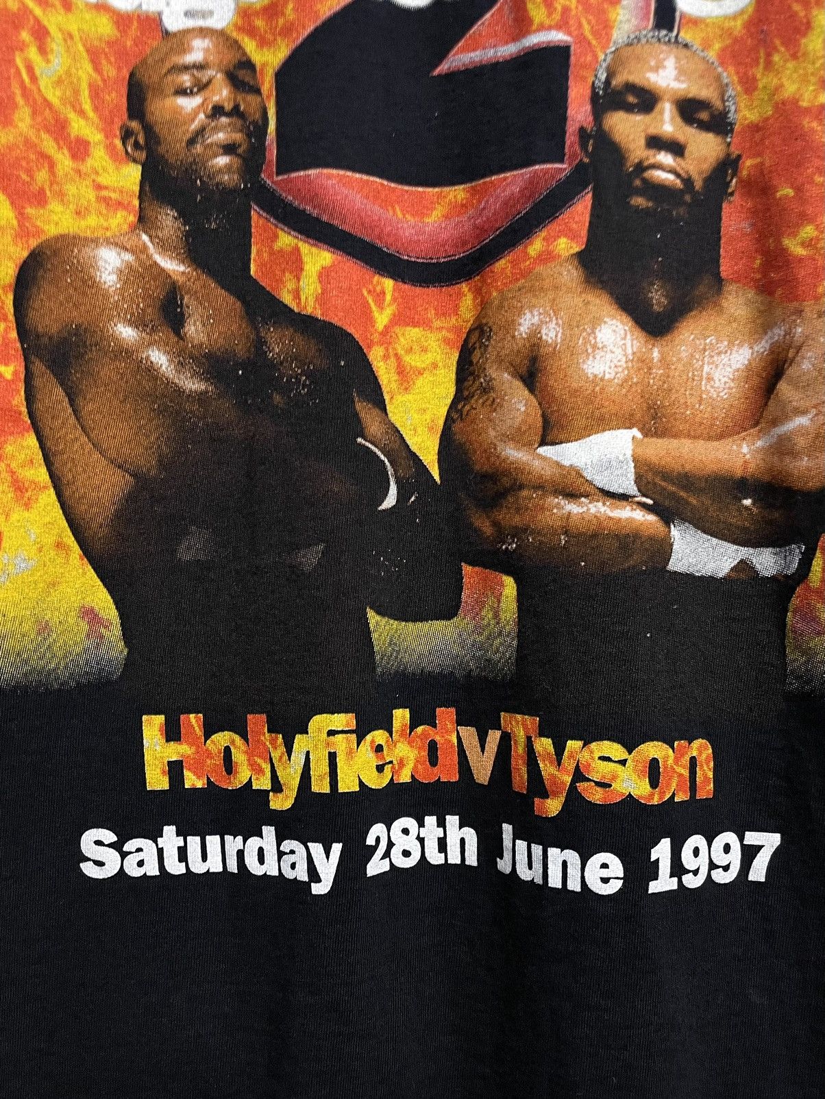 Vintage Vintage 90s Mike Tyson VS Holyfield Judgement Night T-Shirt Size US XL / EU 56 / 4 - 10 Thumbnail