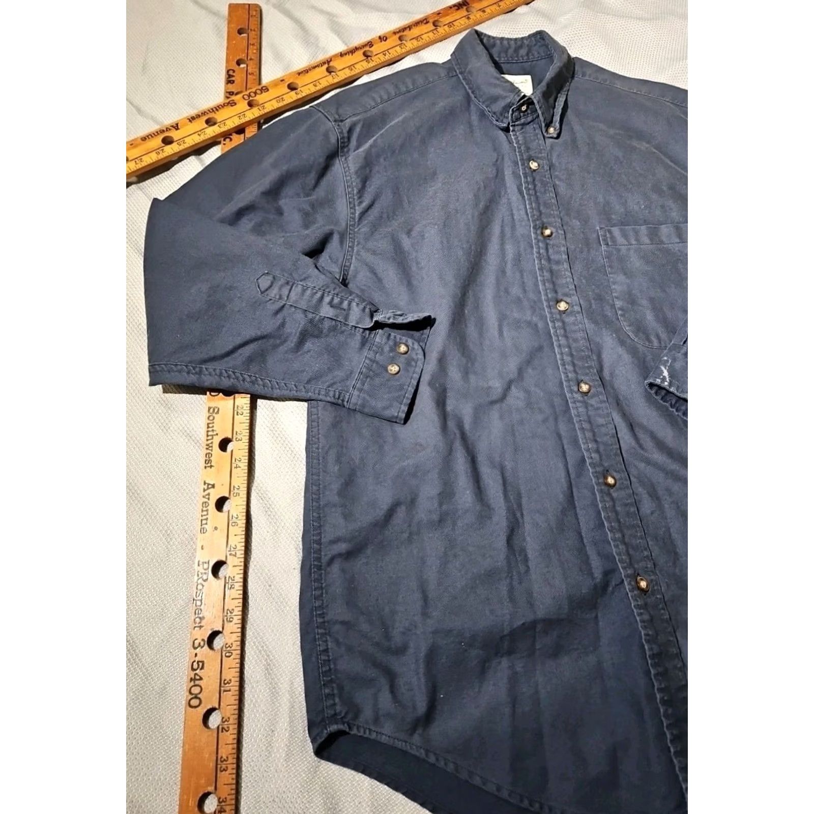 Eddie Bauer VINTAGE Eddie Bauer Shirt Mens Small Blue Button-Up Casual Preppy 90s Canvas Shirt Mens Small Blue Button-Up 90s Preppy Casual Eddie Bauer Size US S / EU 44-46 / 1 - 3 Thumbnail