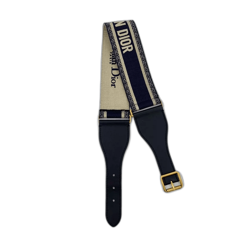 Christian Dior Blue Letter Belt Strap 82.5*7cm