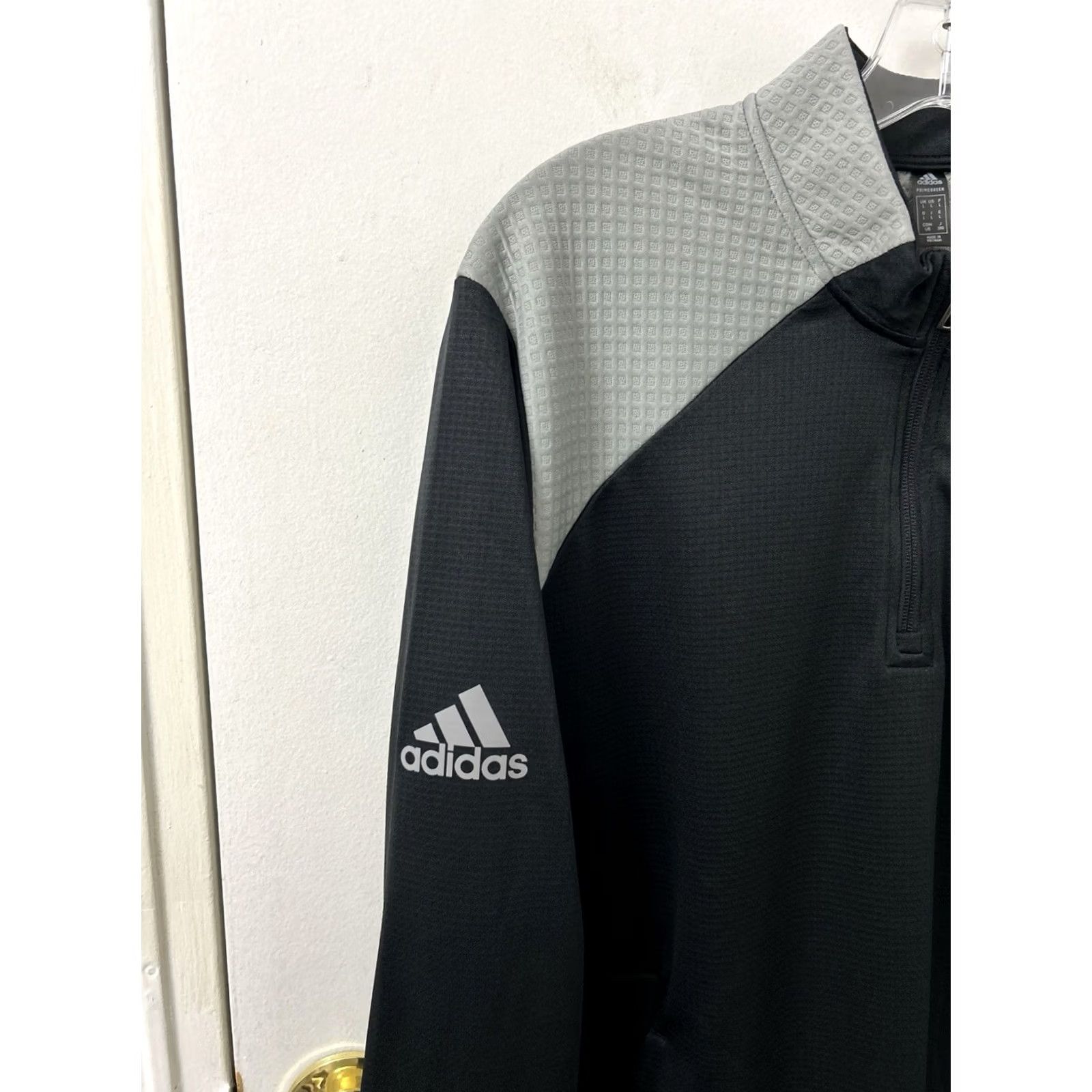 Adidas Adidas Primegreen 1/4 Zip Mens Large Black Gray Boston Scientific Pullover L/S Shirt Size US L / EU 52-54 / 3 - 4 Thumbnail