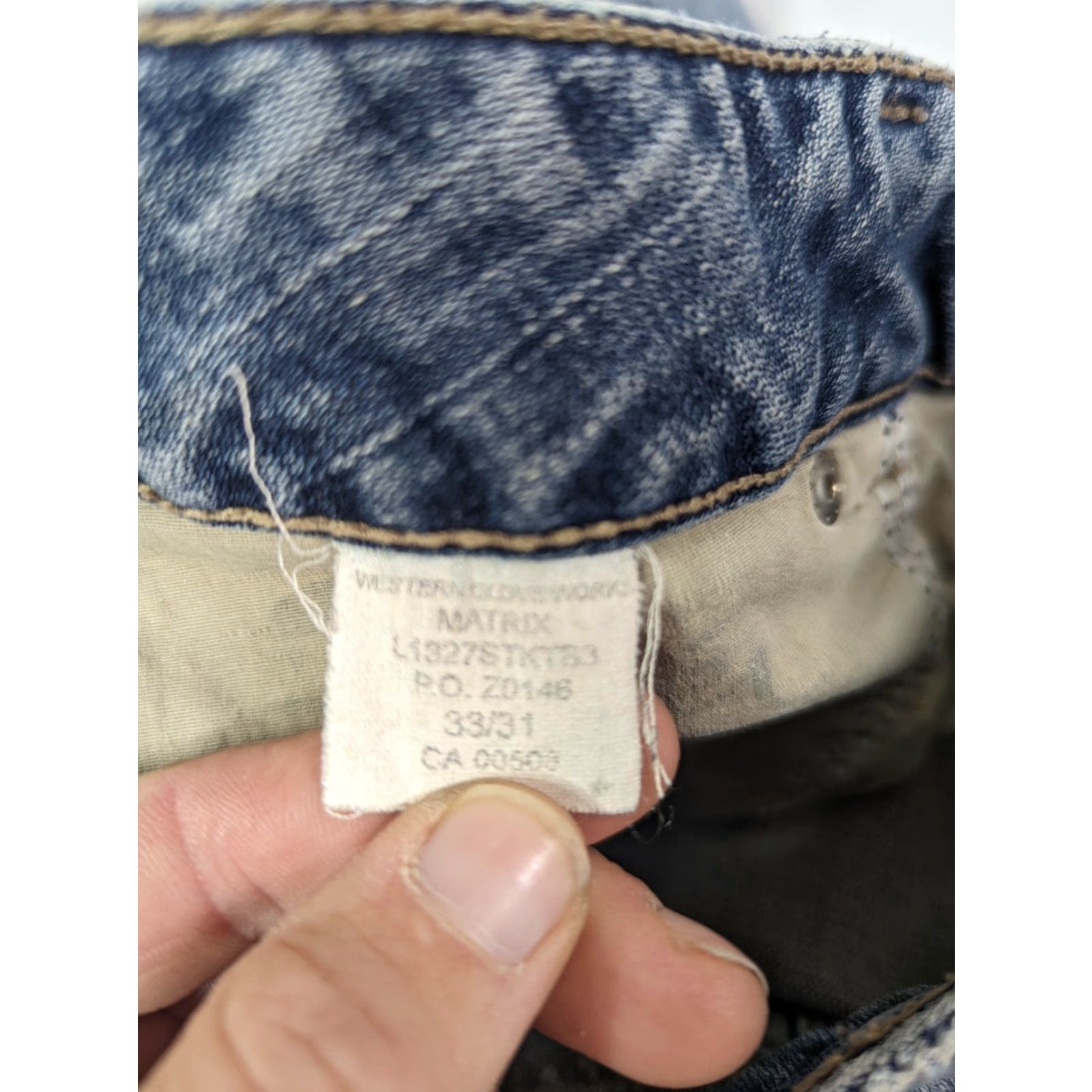 Silver Jeans Co. VINTAGE Silver Jeans Matrix Flare Jeans Women 33x31 33x26 Dark Denim Blue 00s M5J Womens Jeans Size 24" / US 00 / IT 34 - 4 Thumbnail