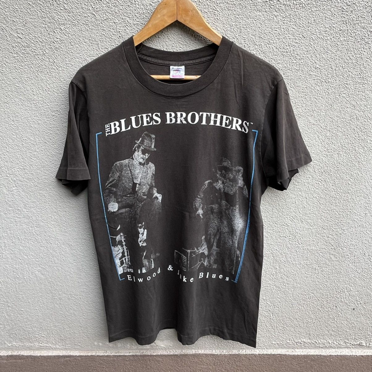 Vintage Vintage 90s THE BLUES BROTHERS photo tee band Size US M / EU 48-50 / 2 - 1 Thumbnail