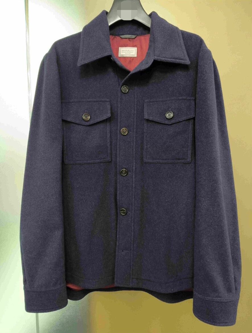 Brunello Cucinelli Brunello Cucinelli Cashmere Shirt Jacket Size US M / EU 48-50 / 2 - 1 Thumbnail