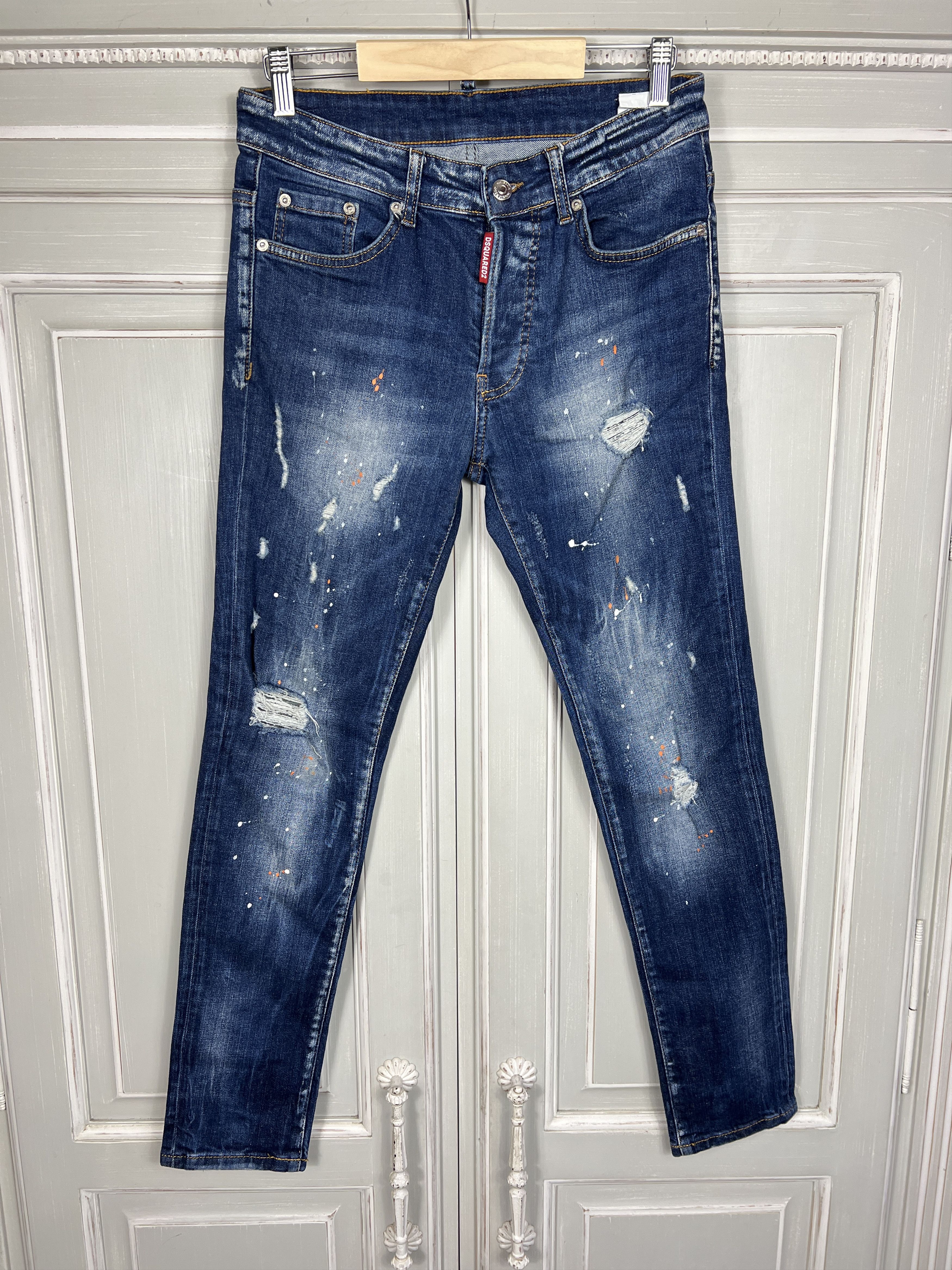 Dsquared2 DSQUARE2 BLUE DENIM SLIM JEANS Size US 30 / EU 46 - 1 Thumbnail