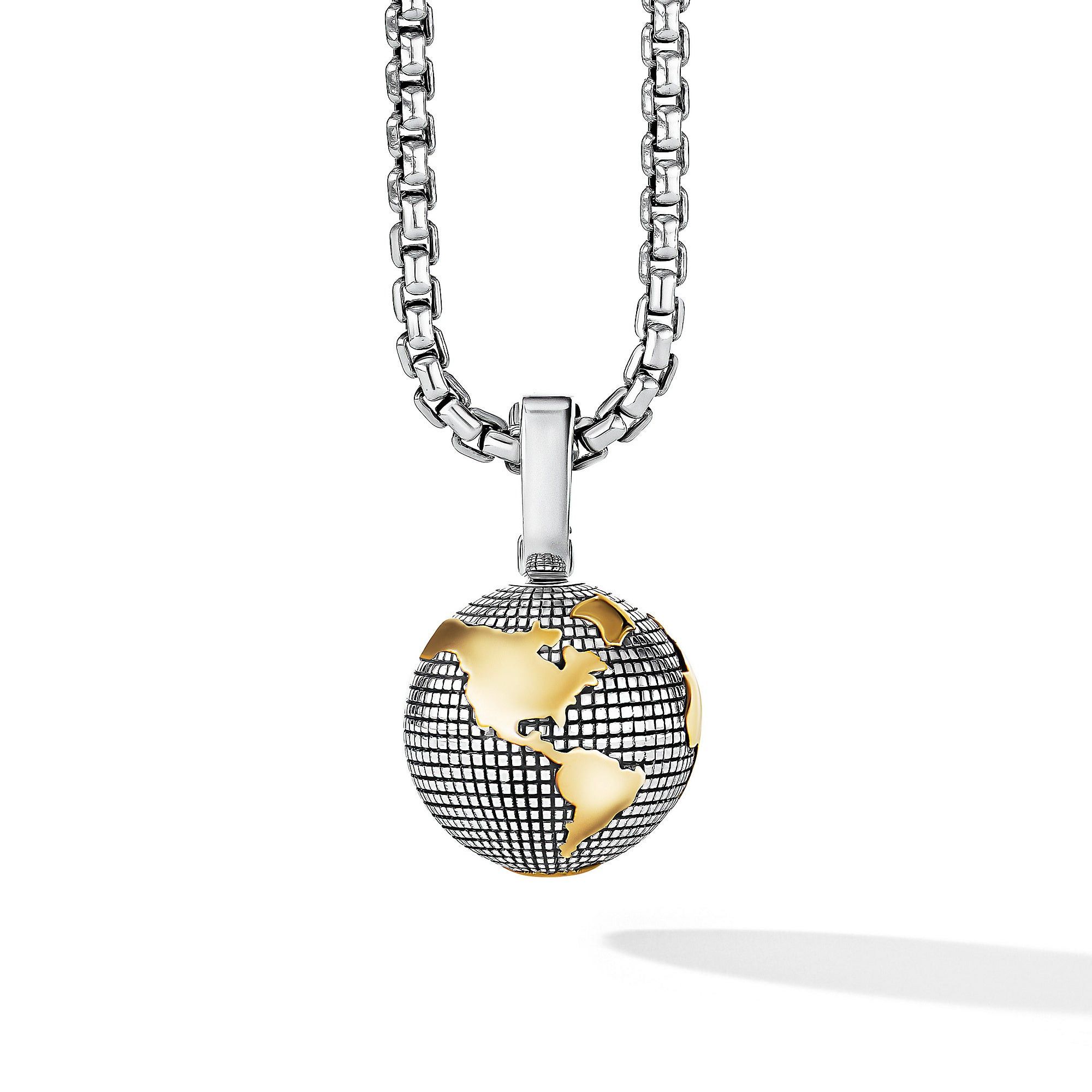 David Yurman o1w1db10526 D25723M /Size 9 /Earth Amulet in Silver/Golden Size ONE SIZE - 2 Thumbnail