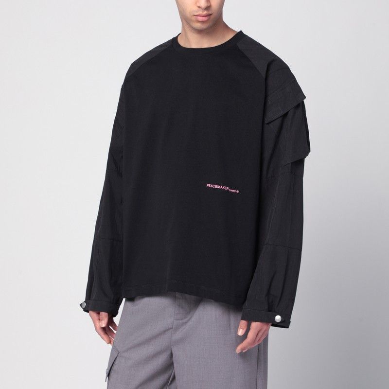 OAMC Oamc Peacemaker Black Cotton Sweater Size US M / EU 48-50 / 2 - 1 Thumbnail