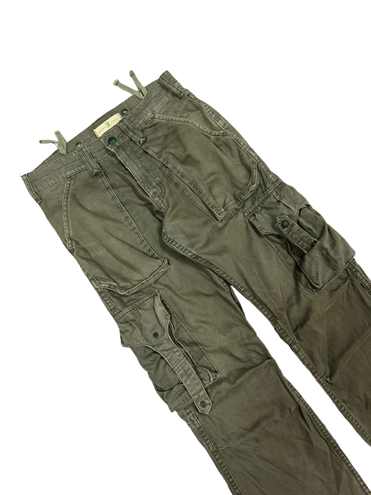 Japanese Brand × Orslow × Vintage Vtg🔥Japanese Brand Bondage Parachute Cargo Pants Size US 30 / EU 46 - 9 Thumbnail