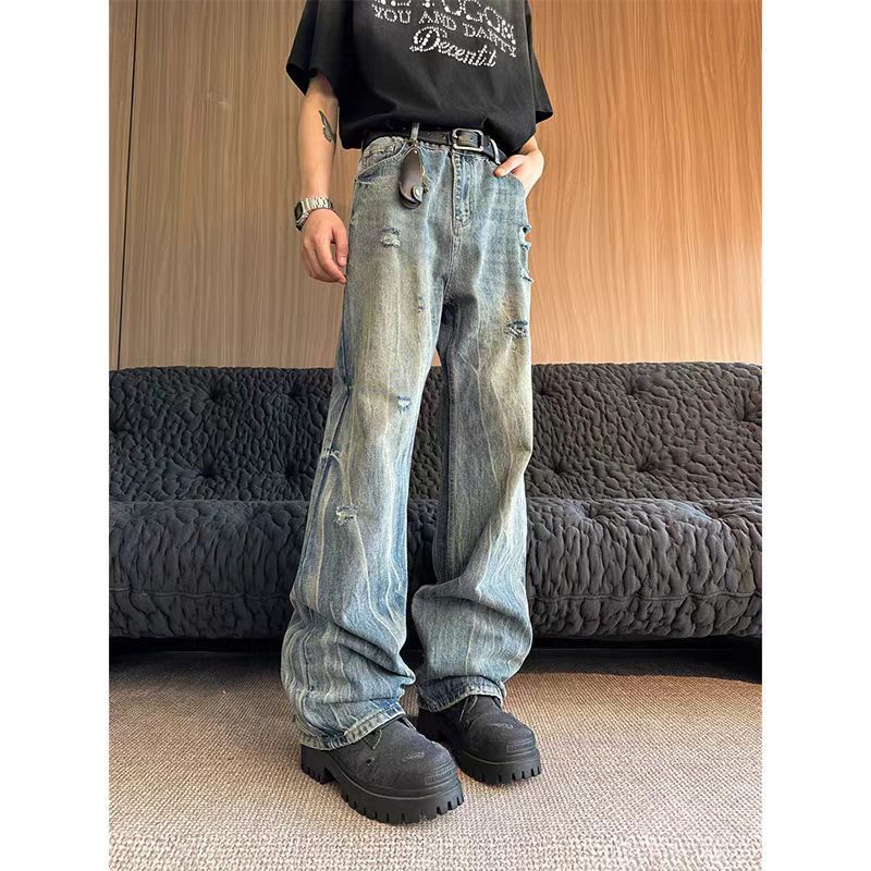 Japanese Brand × Jean High street washed vintage ripped jeans Size US 32 / EU 48 - 1 Thumbnail