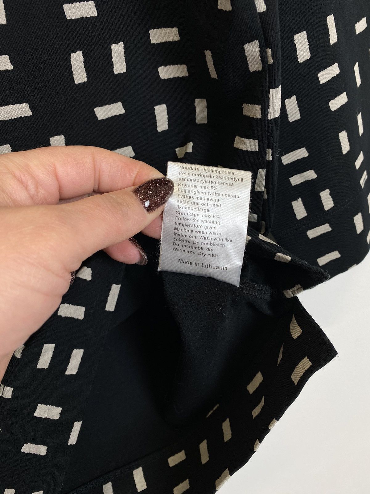 Marimekko Marimekko Geomteric Pattern Top Long Sleeve Ladies Size M Size M / US 6-8 / IT 42-44 - 5 Thumbnail