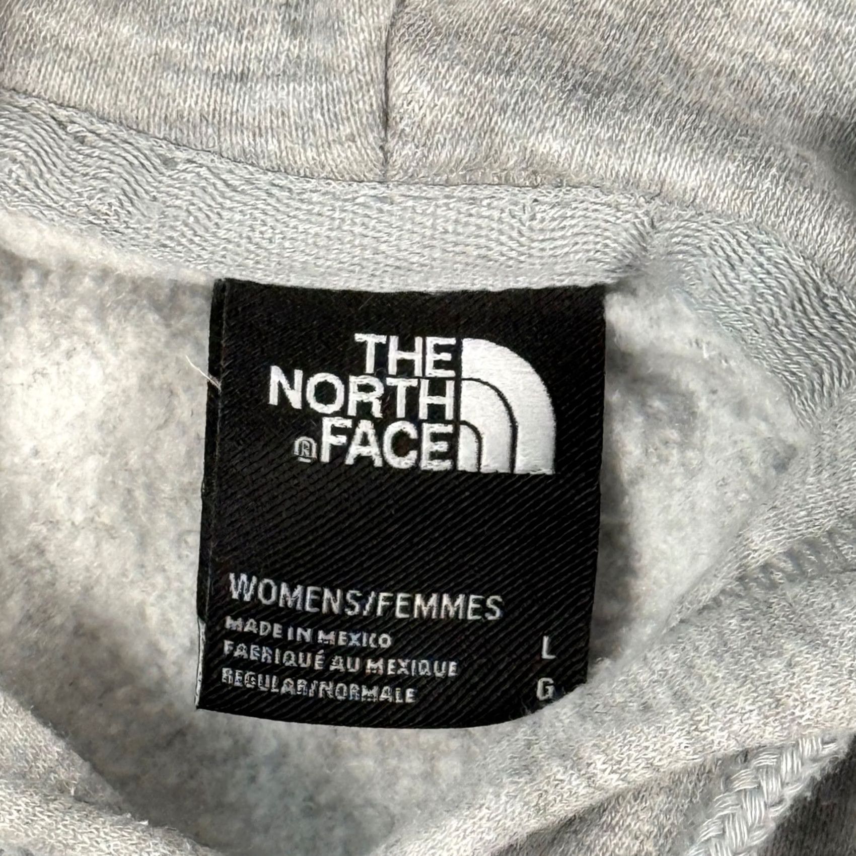 The North Face The North Face Hoodie Gray Pullover Womens L Raglan Sleeve Outdoor Travel Graphic Logo Pocket Size L / US 10 / IT 46 - 6 Thumbnail