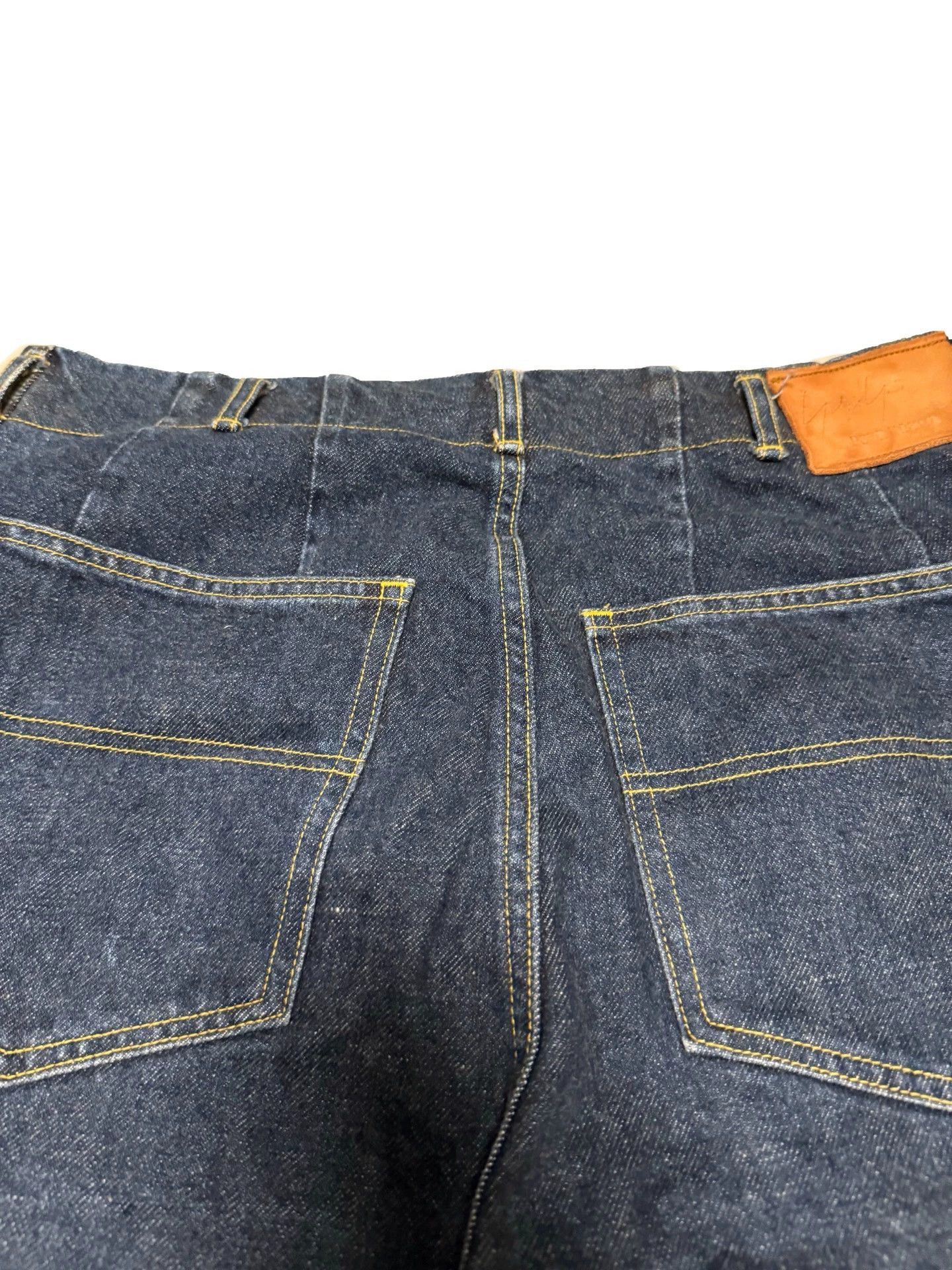 Yohji Yamamoto Yohji Homme Denim Chino Pants Hakama-Style Baggy One Wash S Size US 30 / EU 46 - 3 Thumbnail