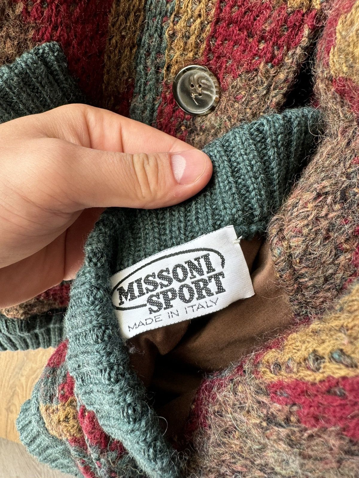Missoni × Vintage Rare 🔥 Missoni Abstract Native Design Reversible Jacket Size US XL / EU 56 / 4 - 4 Thumbnail