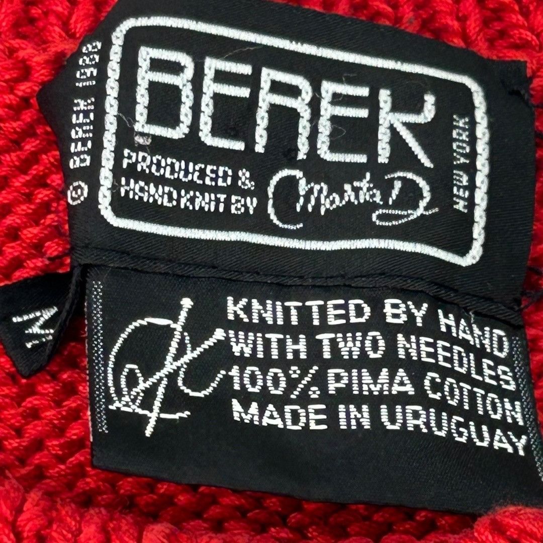 Other Vintage 1988 Berek Hand-Knit Baseball Themed Sweater - Women Size M / US 6-8 / IT 42-44 - 5 Thumbnail