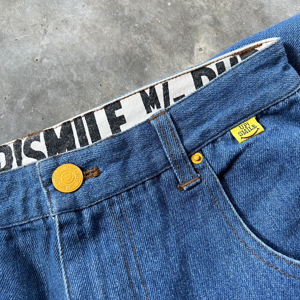 Japanese Brand 2000s Up Smile RHP Avant Garde Style Japan Denim Pants Size 31" - 7 Thumbnail