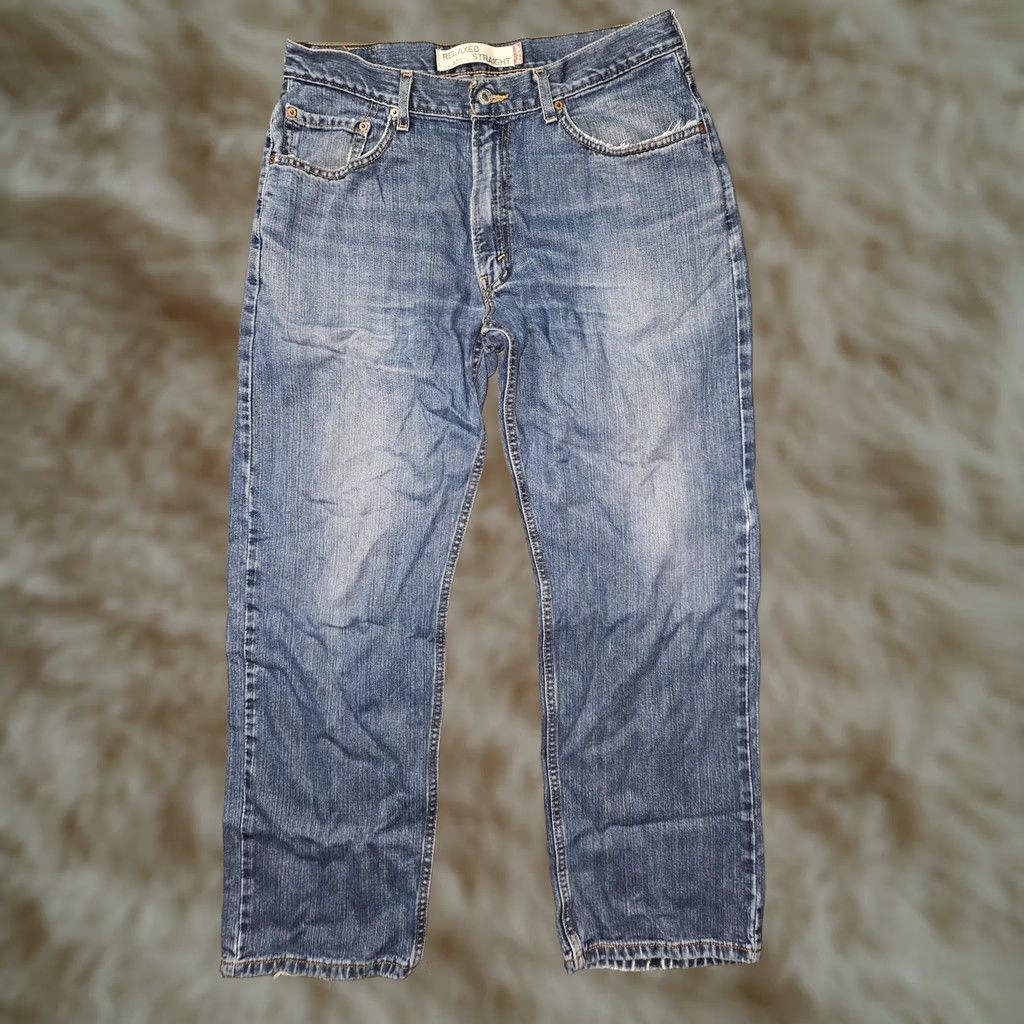 Levi's VINTAGE Levi's 559 Jeans Mens 34x30 Blue Relaxed Straight Y2K Denim Distressed Size US 34 / EU 50 - 1 Thumbnail