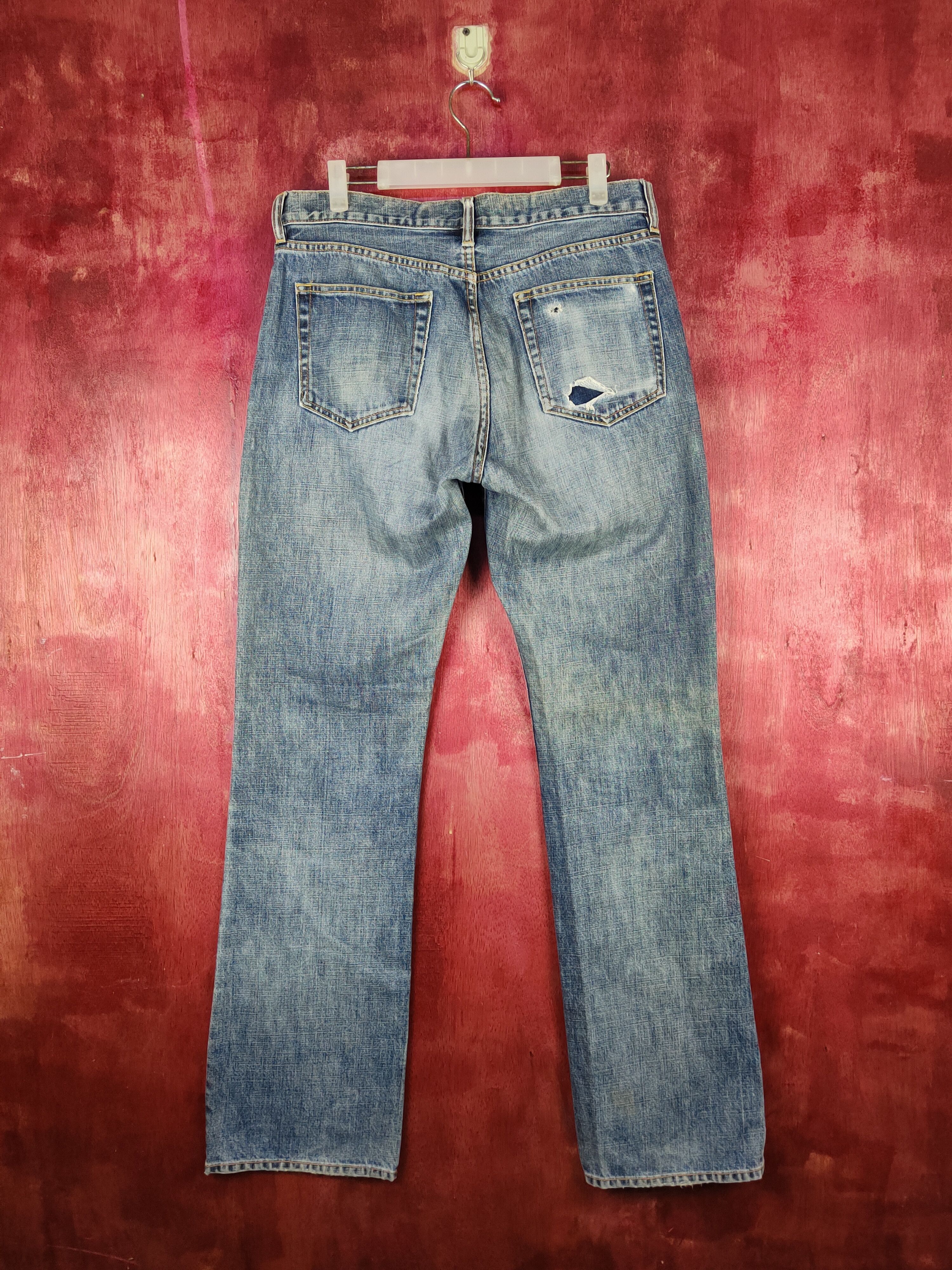 Gap Gap Blue Distressed Ripped Boot Cut Denim Jeans #S2283 Size US 33 - 7 Thumbnail