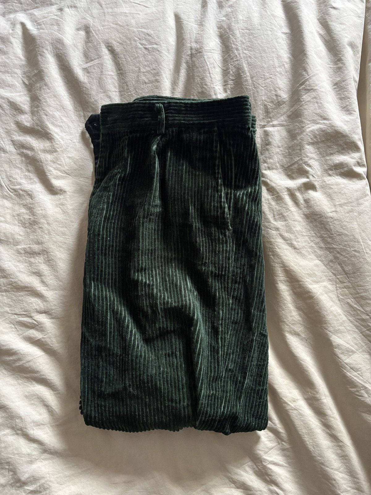 Maiden Noir Maiden Noir Green Corduroys Size US 32 / EU 48 - 1 Thumbnail