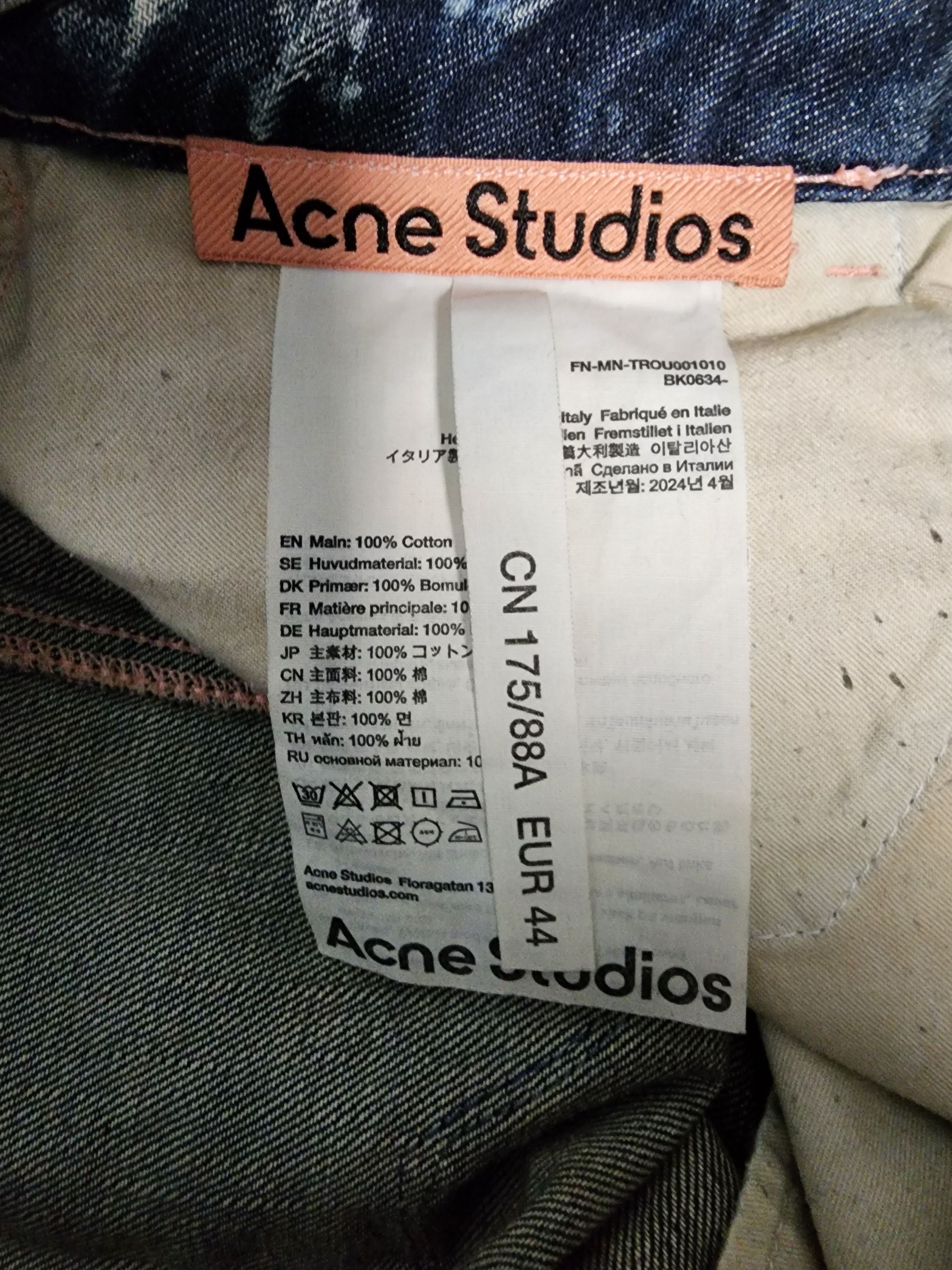Acne Studios FW24 denim with pink embroidered Size US 34 / EU 50 - 6 Thumbnail