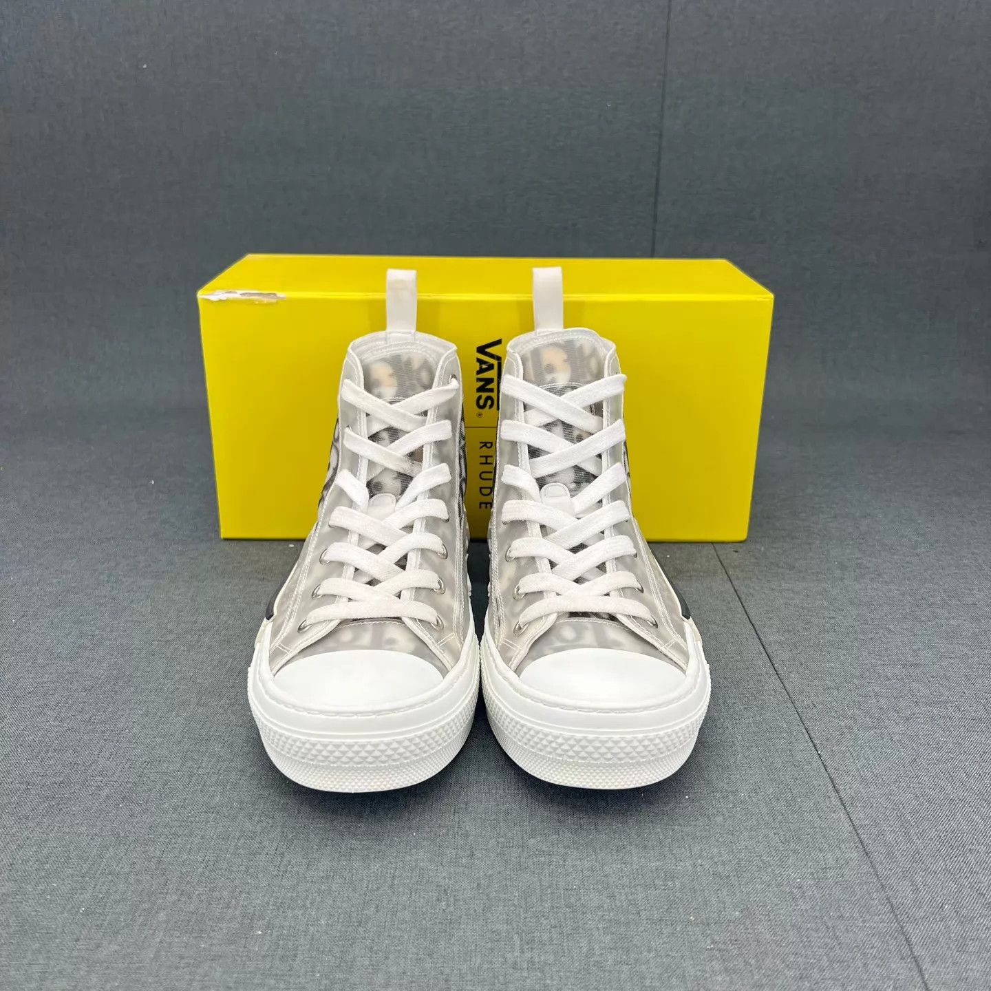 Dior Dior B23 Black & White Hi-Top 37 99 New Sneakers Size US 6.5 / IT 36.5 - 4 Thumbnail