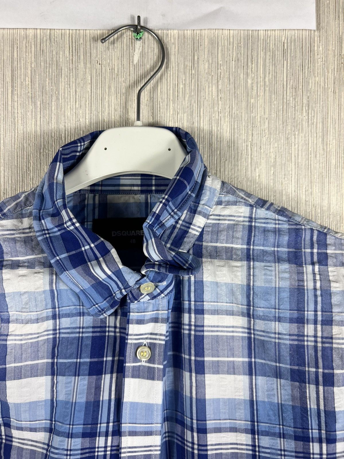 Dsquared2 Dsquared2 checked shrunk shirt plaid stiff cuffs and collar Size US M / EU 48-50 / 2 - 16 Thumbnail