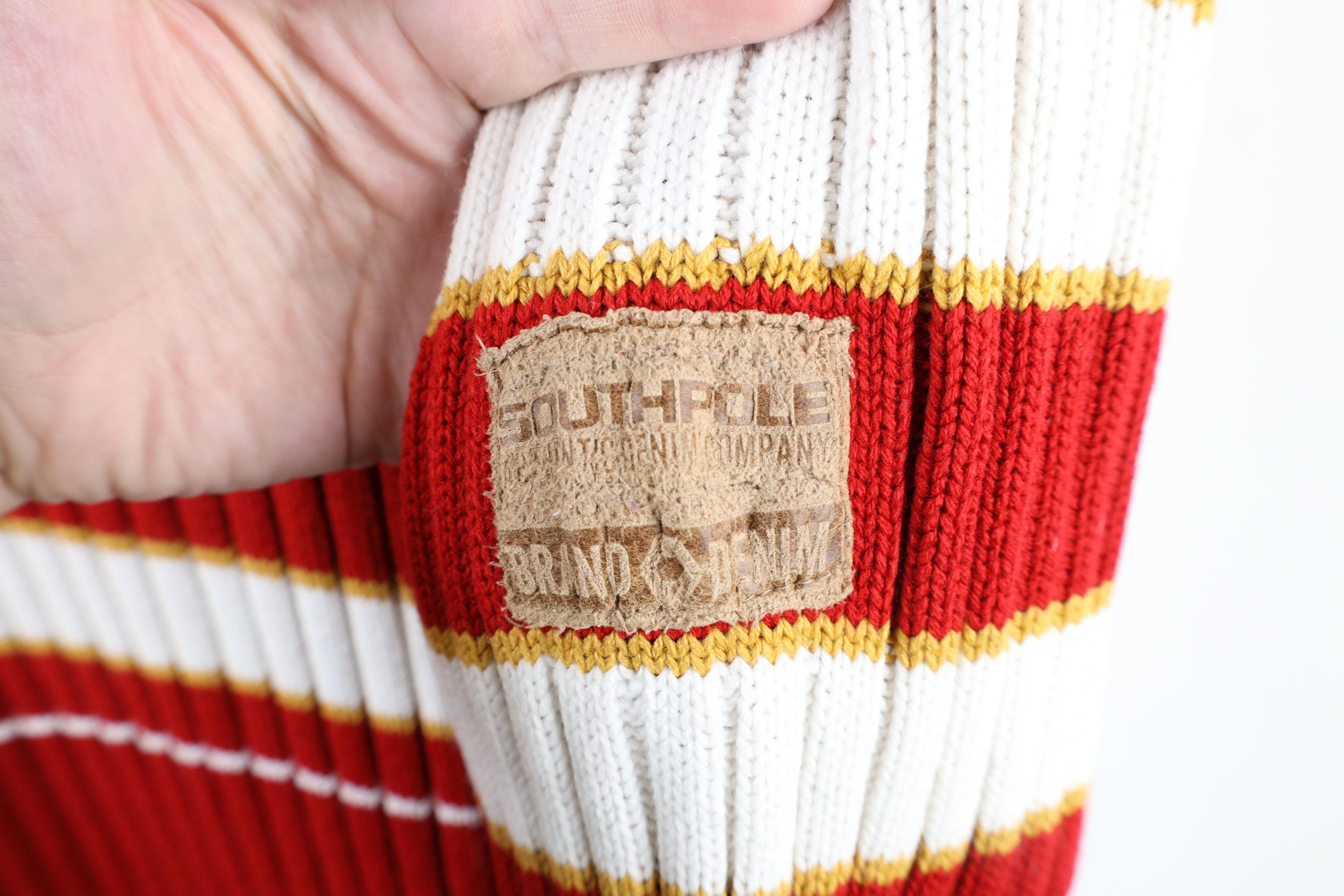 Southpole × Vintage Vintage 90s Southpole Baggy Fit Ribbed Knit Crewneck Sweater Size US XL / EU 56 / 4 - 4 Thumbnail