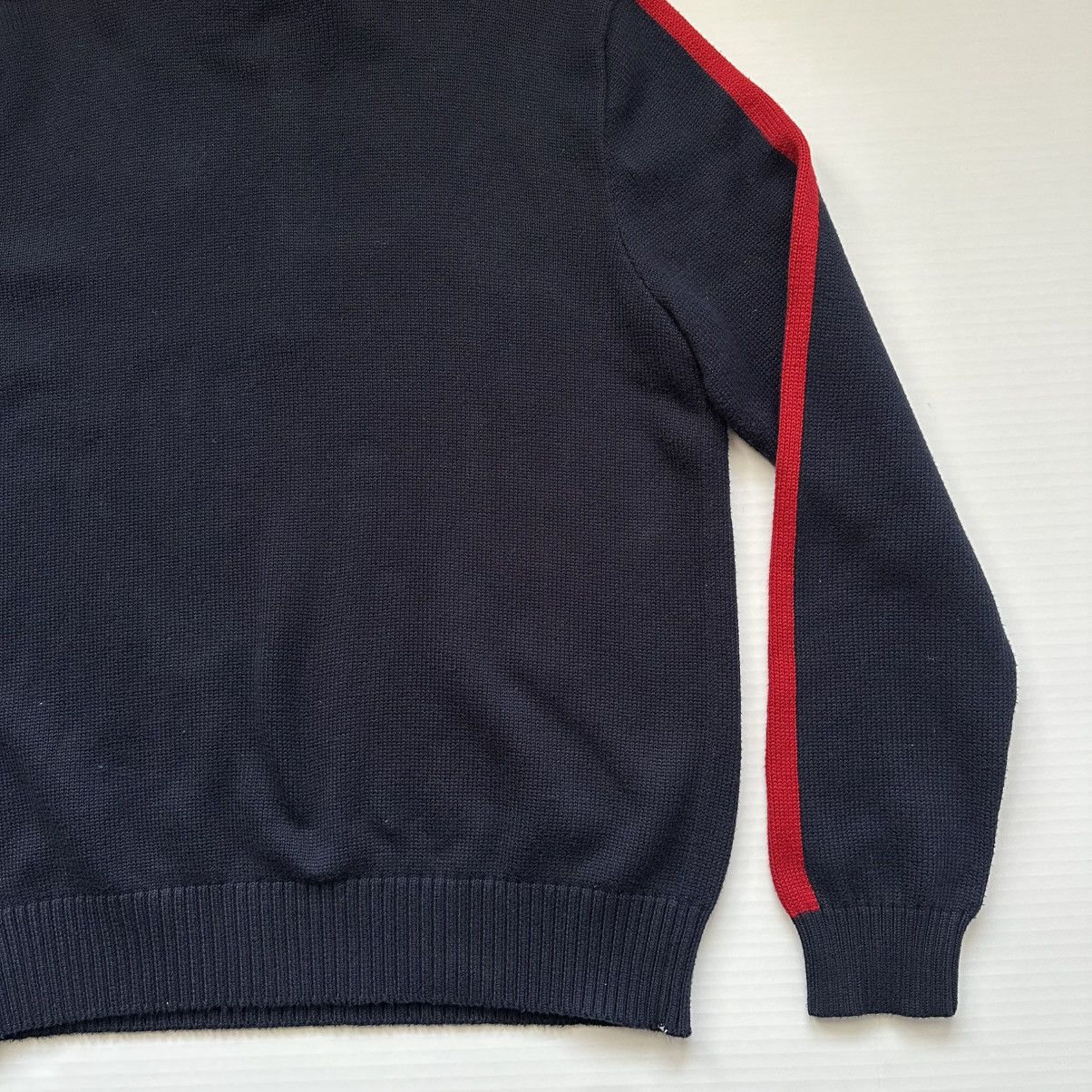 Polo Ralph Lauren Polo Ralph Lauren Navy Red Pullover Sweater Large Vintage Size US L / EU 52-54 / 3 - 3 Thumbnail