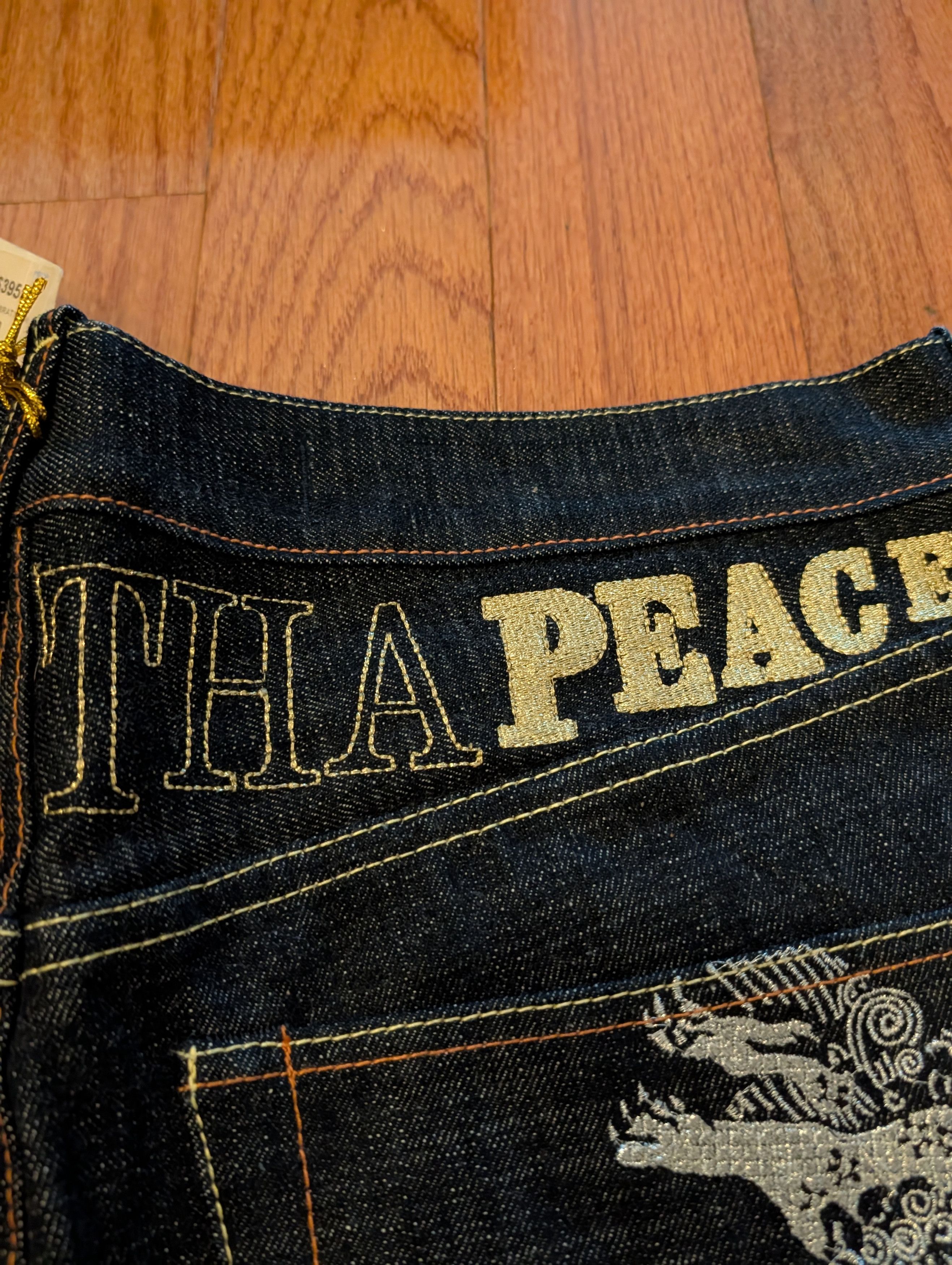 Vintage The Year of DTP Disturbing Tha Baggy Hip Hop Denim Jeans Size US 38 / EU 54 - 4 Thumbnail