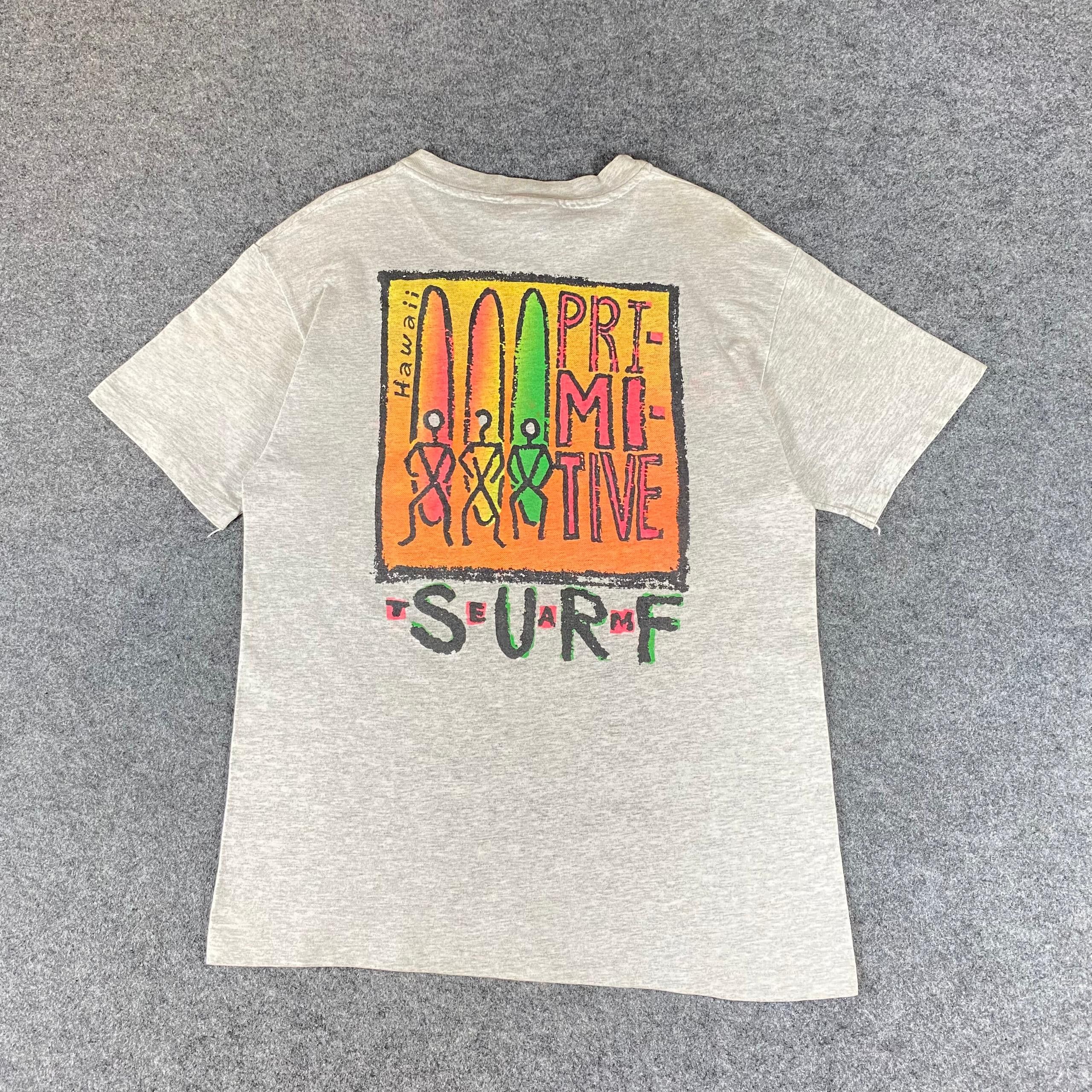 Vintage Vintage 90s Hawaii Team Surf Premitive Tshirt Size US M / EU 48-50 / 2 - 1 Thumbnail