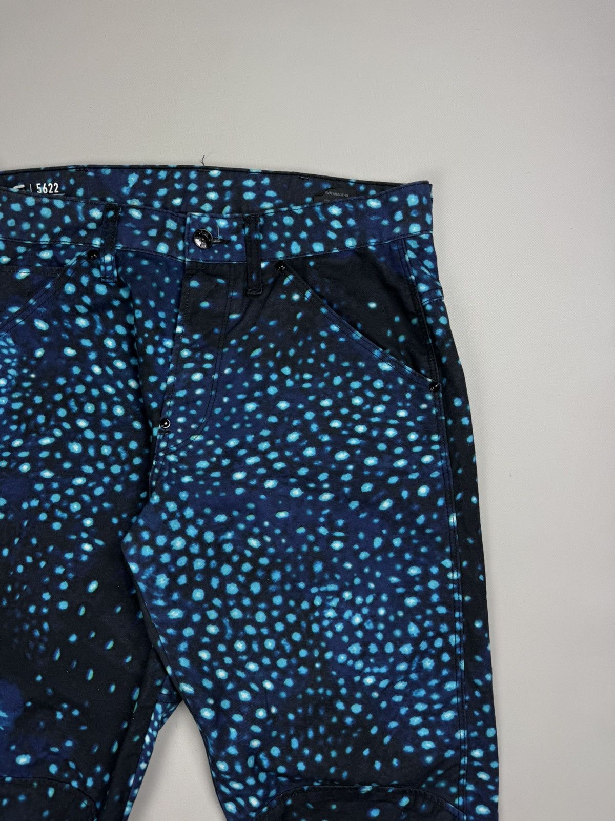 G-Star × Pharrell Pharrell Williams 5622 3D Tapered COJ Patterned Jeans Pants Size US 30 / EU 46 - 7 Thumbnail