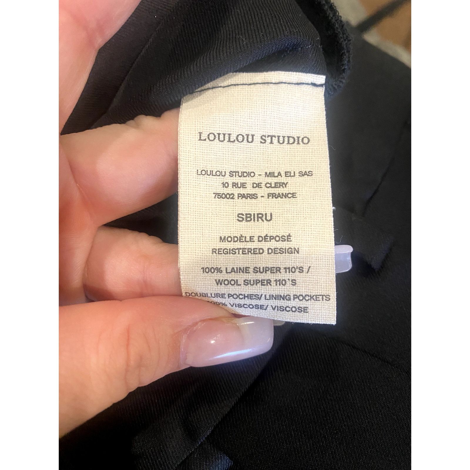 Loulou de Saison Loulou Studio Carmel Cargo Wide Leg Pant in Black S Size 27" / US 4 / IT 40 - 6 Thumbnail