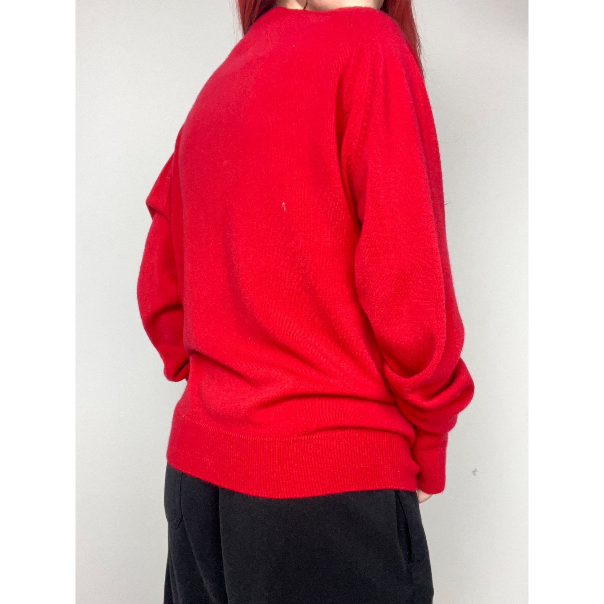 PGA Tour Vintage PGA Tour Red V Neck Sweater Size M / US 6-8 / IT 42-44 - 2 Thumbnail
