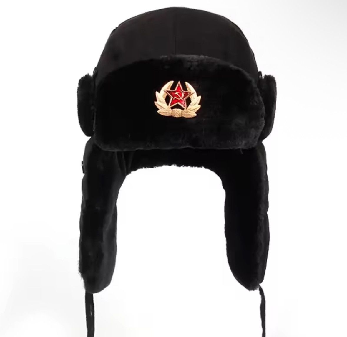 Other Warm Soviet Army Military Badge Russia Ushanka Bomber Hat Size ONE SIZE - 1 Thumbnail