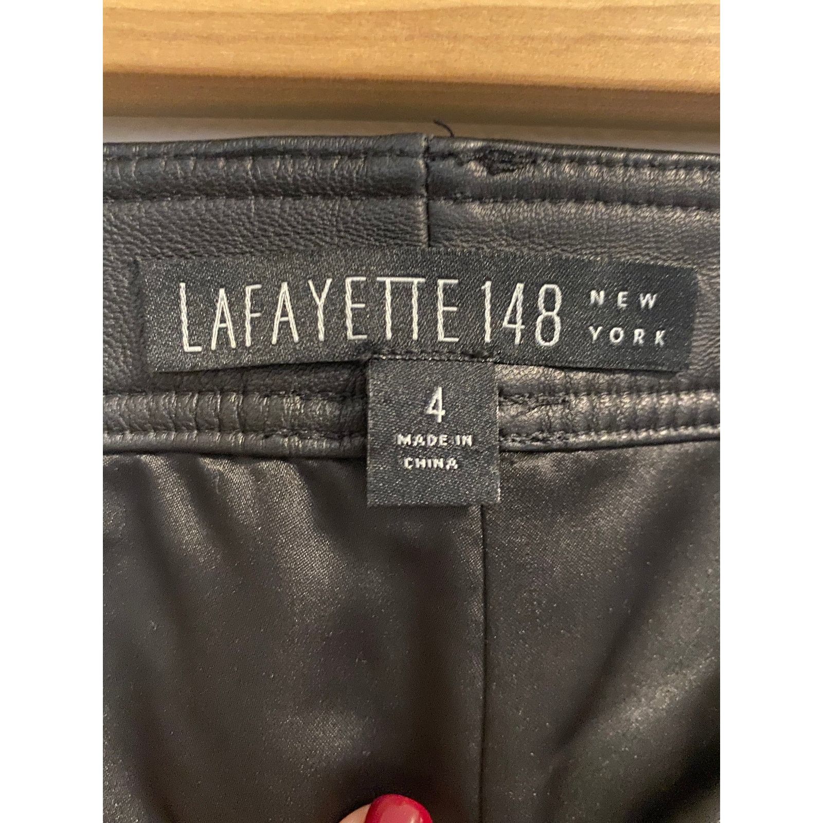 Lafayette 148 Lafayette 148 New York Manhattan Leather Pants sz. 4 Size 27" / US 4 / IT 40 - 5 Thumbnail