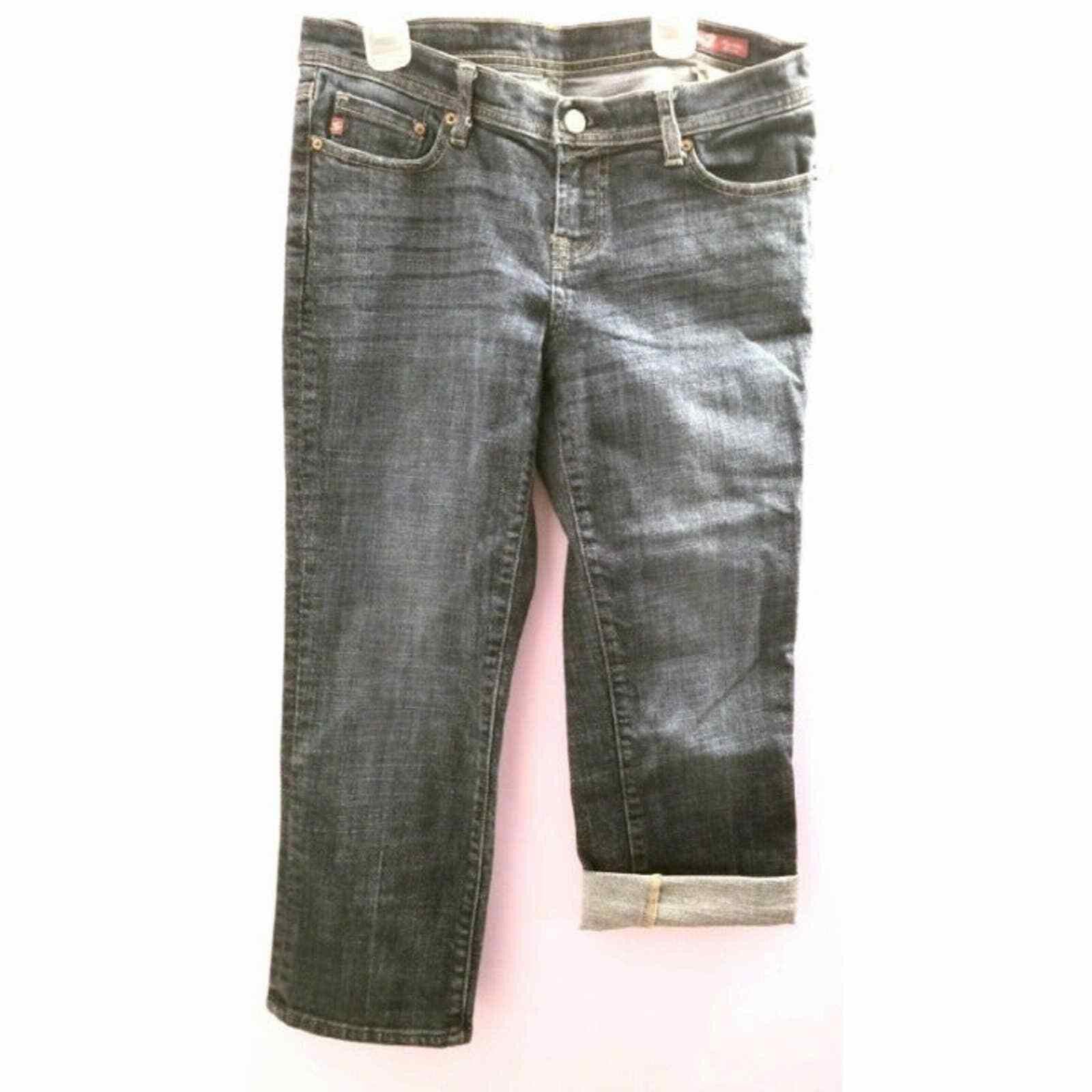 Seven 7 Seven 7 8 Jean Capris 29 Blue Roll Up Denim Pants Slacks Size ONE SIZE - 3 Thumbnail
