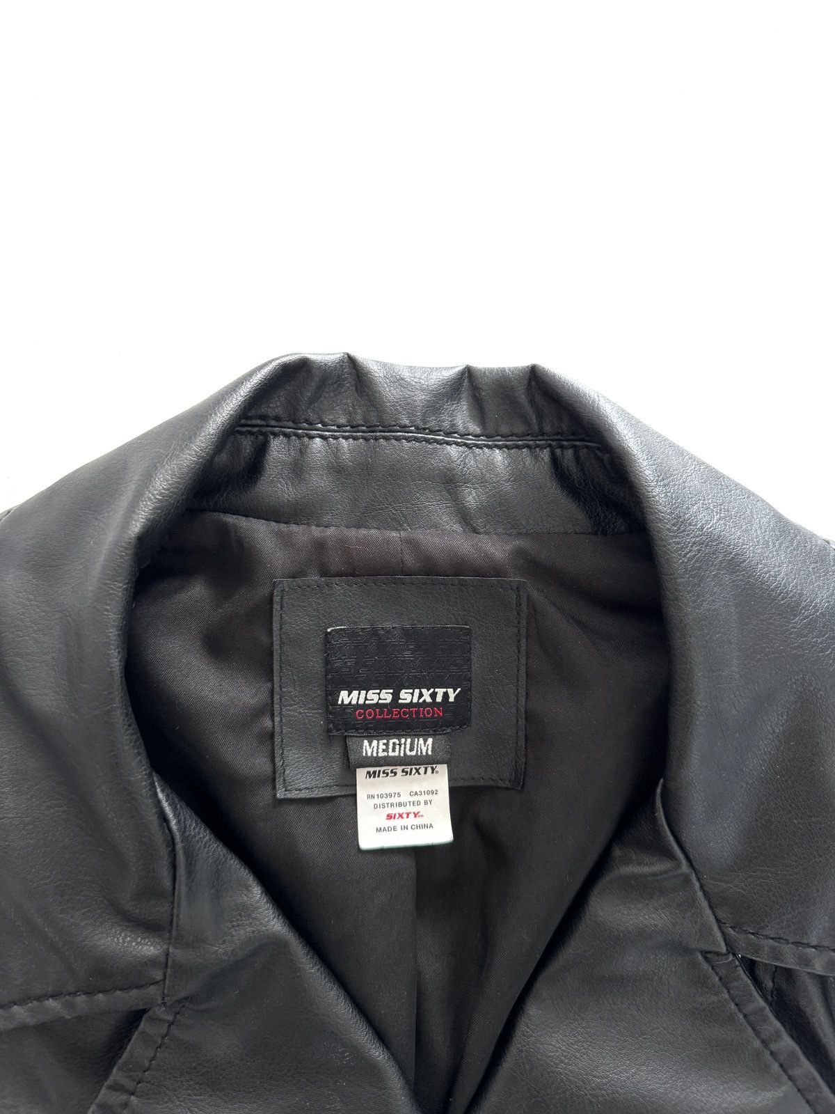 Miss Sixty Miss Sixty Leather Vest Jacket Size M / US 6-8 / IT 42-44 - 6 Thumbnail