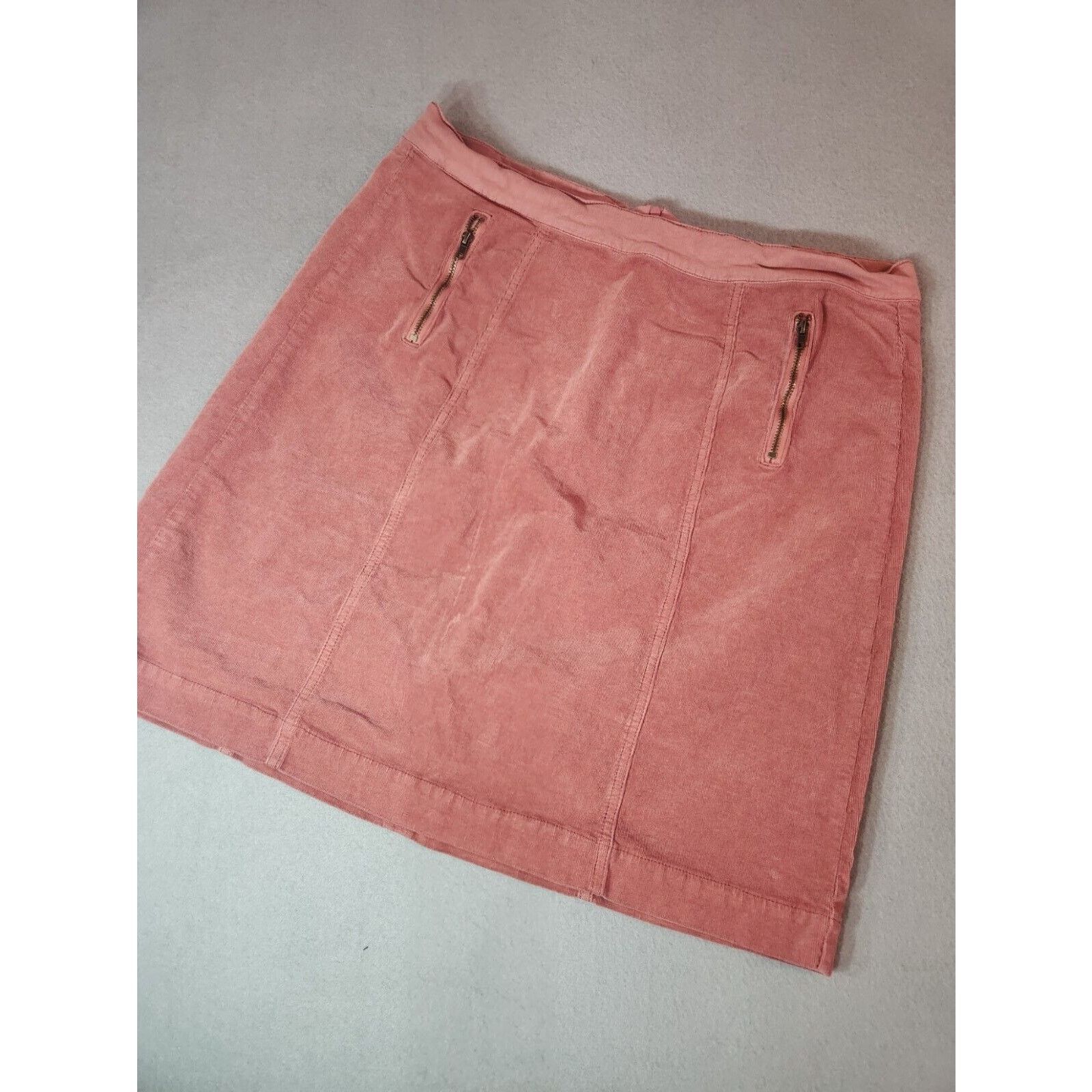 Other Kut From The Kloth Kinsie A Line Pink Clay Blush Corduroy Size 34" / US 12 / IT 48 - 1 Thumbnail