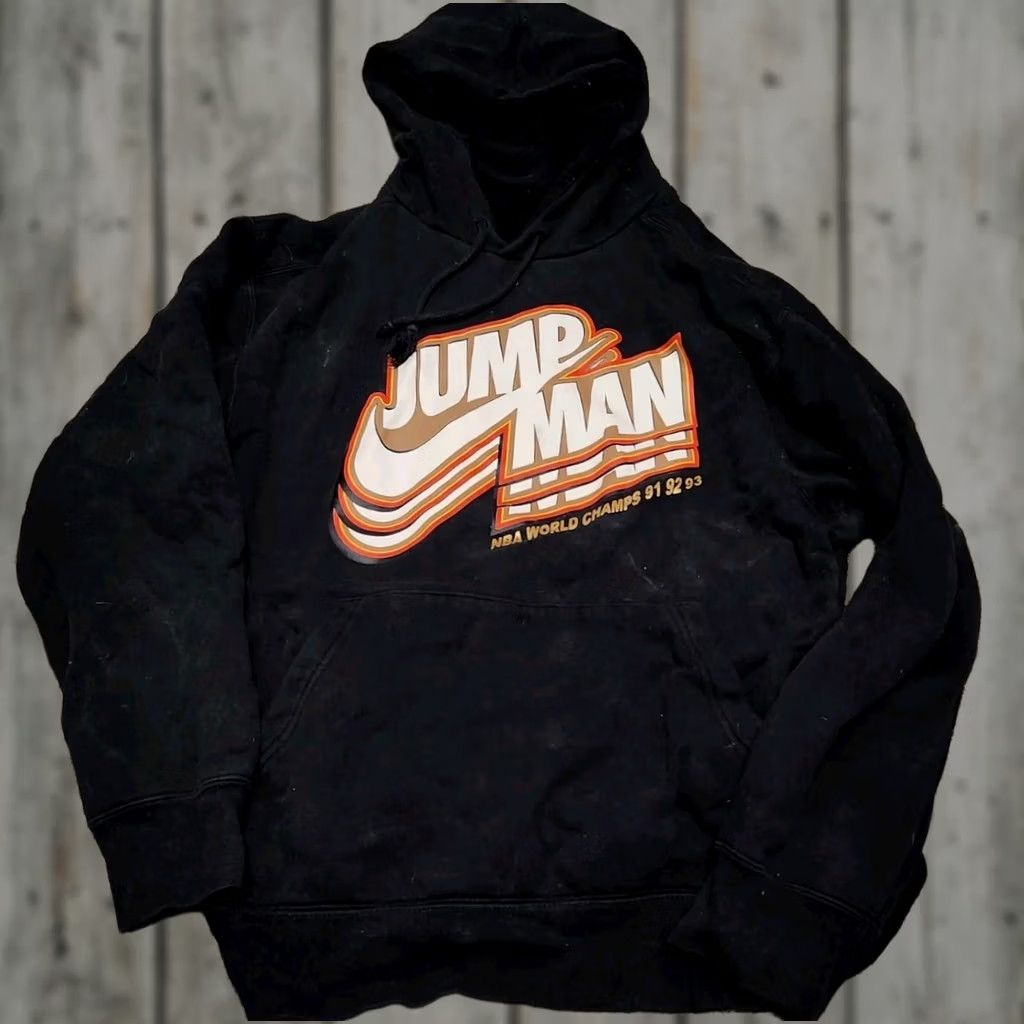 Jordan Brand Nike Jordan Jumpman Core Fleece Hoodie Sweater XL Orange Distressed DC9604-673 Men Size US XL / EU 56 / 4 - 1 Thumbnail