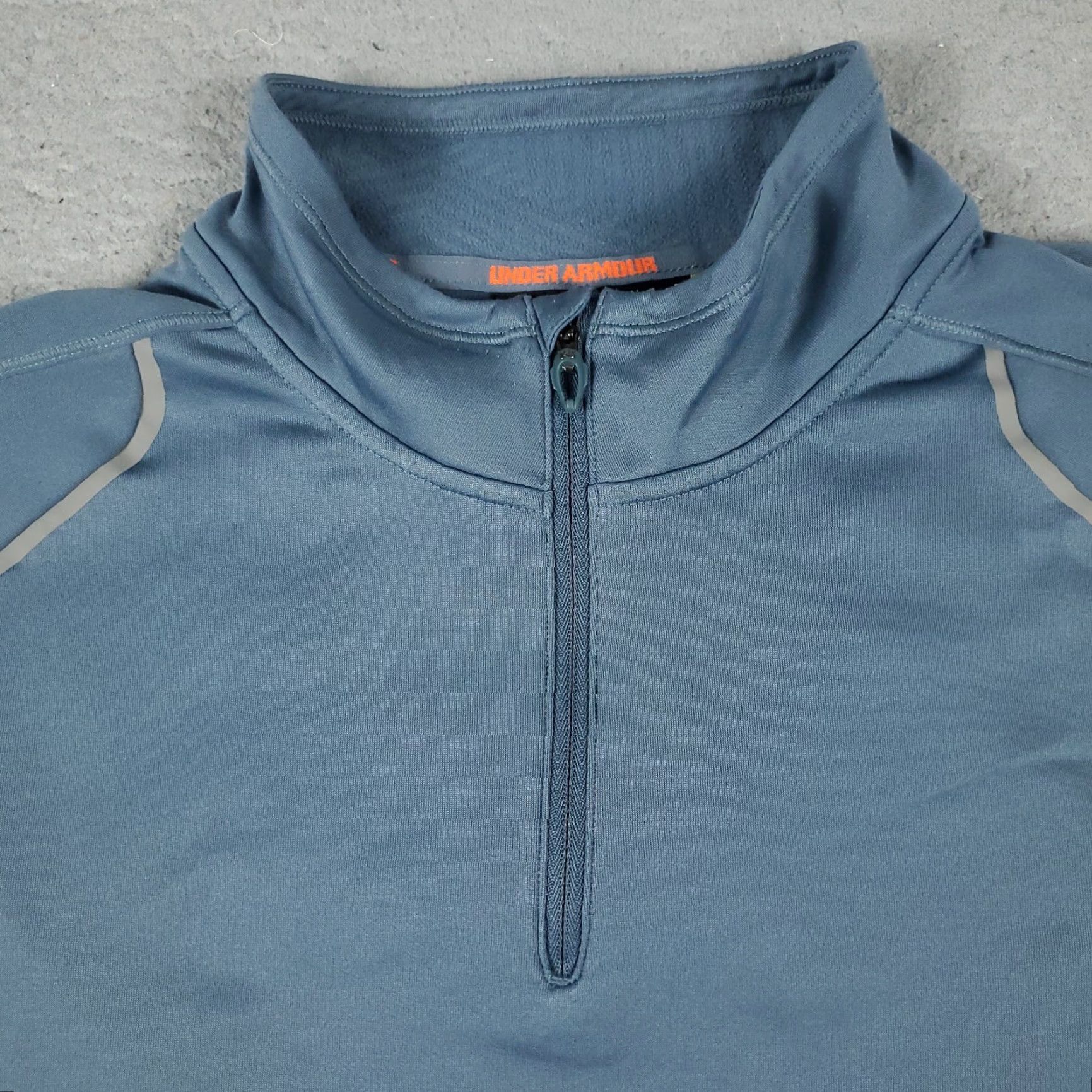 Under Armour Under Armour Pullover Sweater Mens Large Blue 1/4 Zip Knit Sweatshirt Size US L / EU 52-54 / 3 - 2 Thumbnail