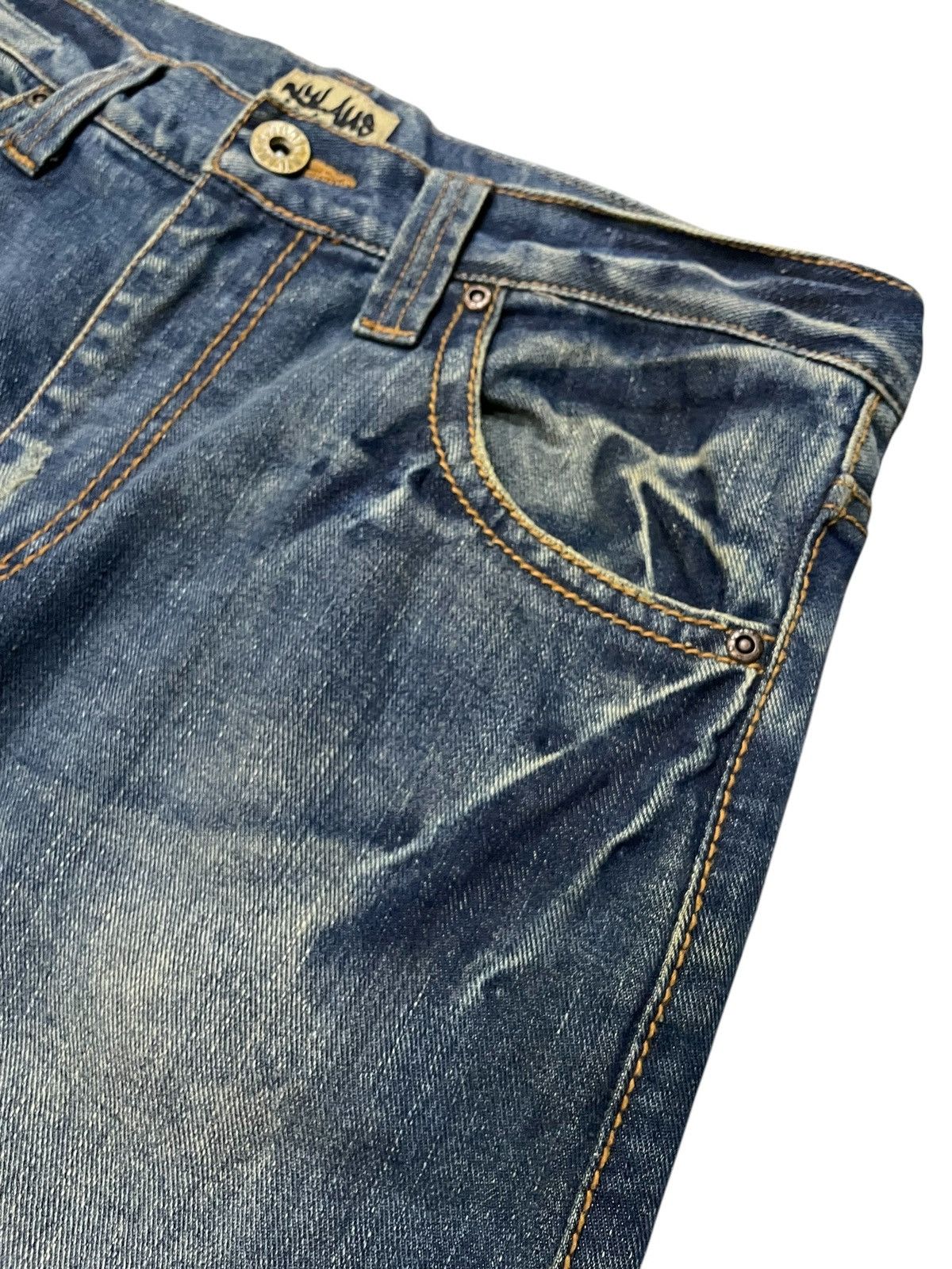 Hysteric Glamour × In The Attic Nylaus Japan Studded & Gems Claws Mark Spiral Flare Jeans Size US 32 / EU 48 - 8 Thumbnail