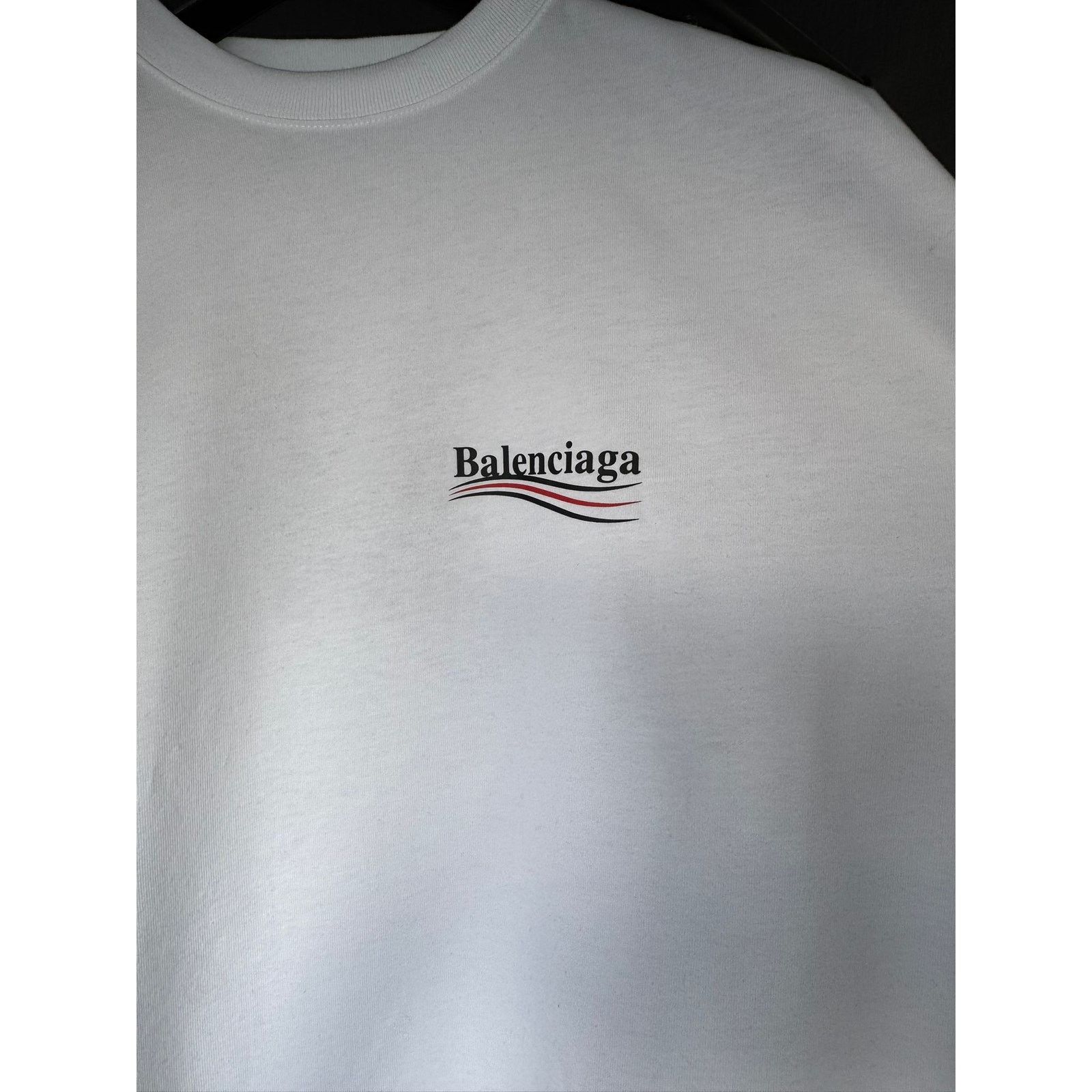 Balenciaga o1alis0126 Men's Political Campaign Large Fit T-Shirt white Size US S / EU 44-46 / 1 - 5 Thumbnail