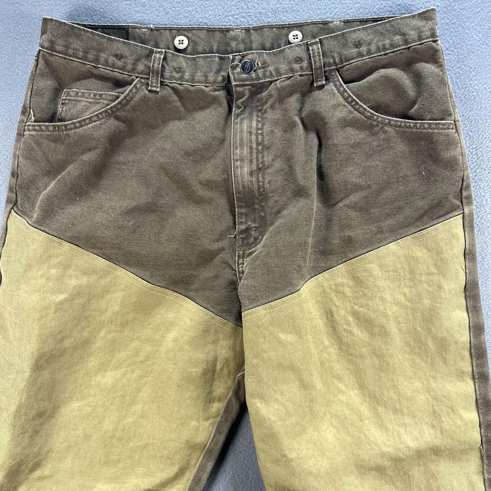 Wrangler VINTAGE Wrangler ProGear Pants Mens 40x30 Brown Tan Double Front Hunting Workwear PG101NB Size US 40 / EU 56 - 3 Thumbnail
