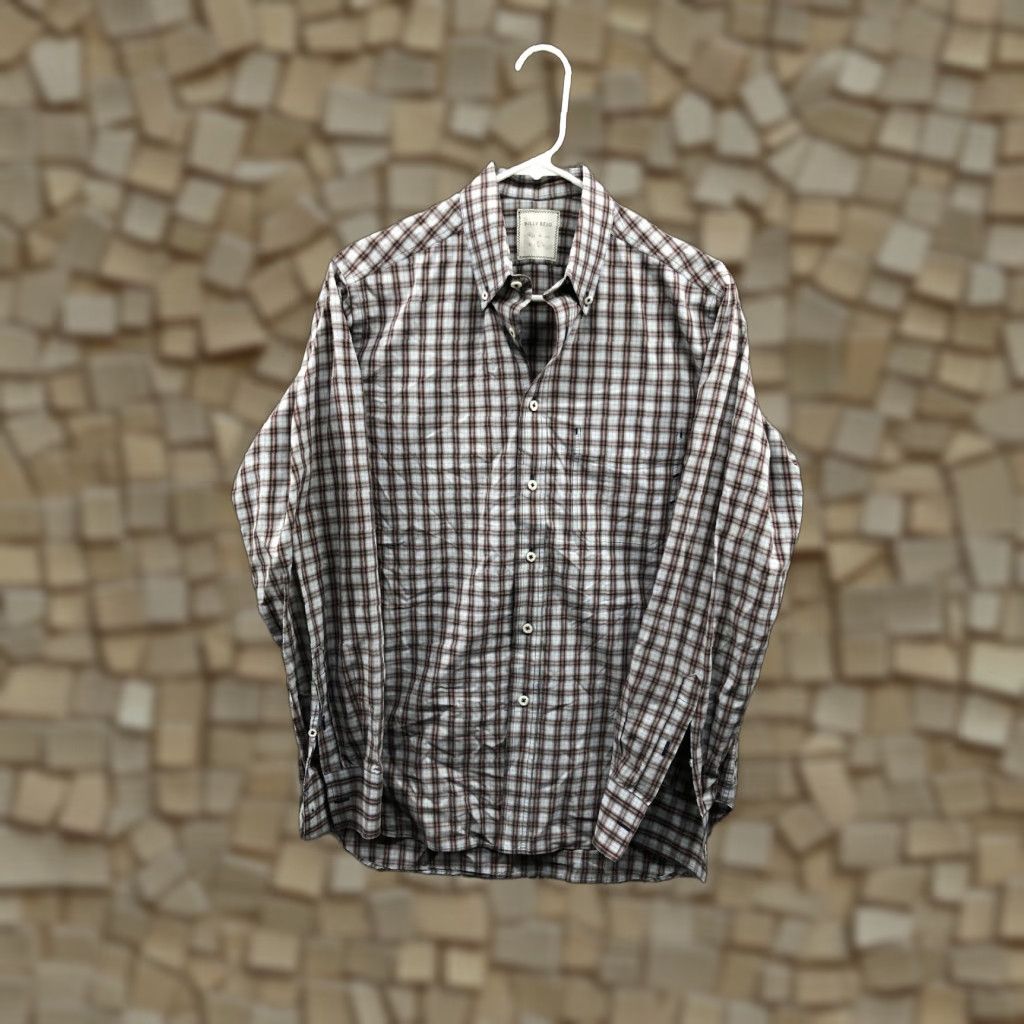 Billy Reid Billy Reid Shirt Size M Mens Long Sleeve Multicolor Plaid Button Down Collar Size US M / EU 48-50 / 2 - 1 Thumbnail