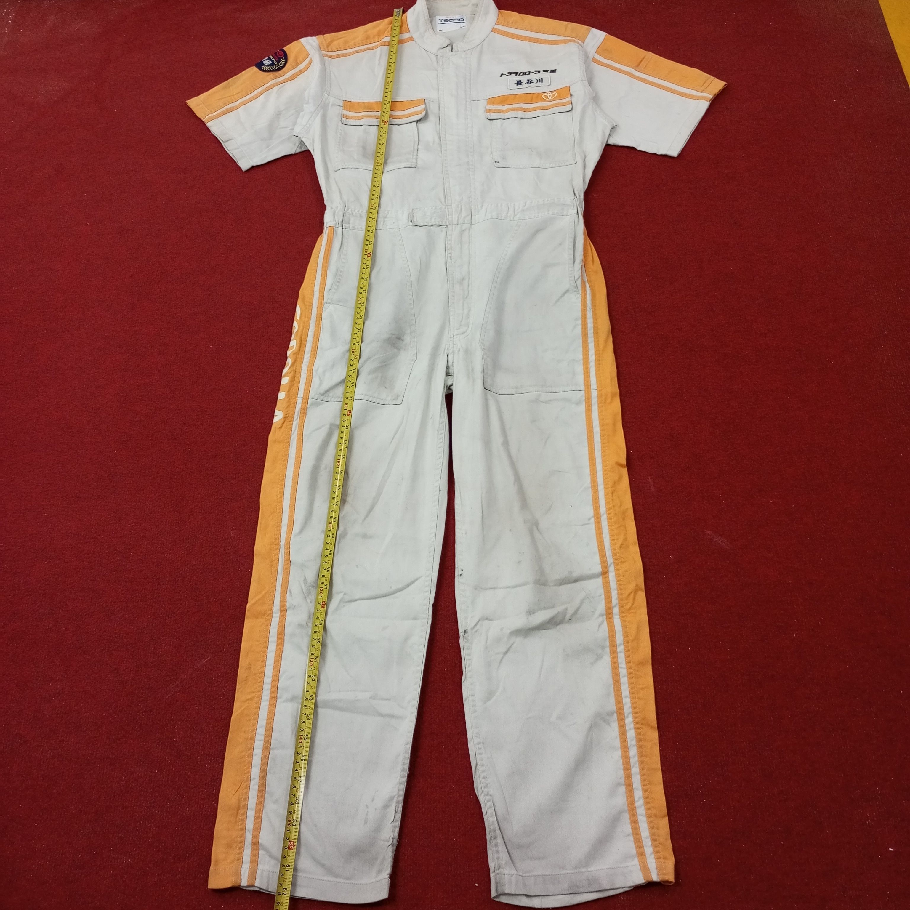 Vintage Toyota Corolla Tecno Racing Workwear Coverall Jacket c238n1 Size US L / EU 52-54 / 3 - 7 Thumbnail