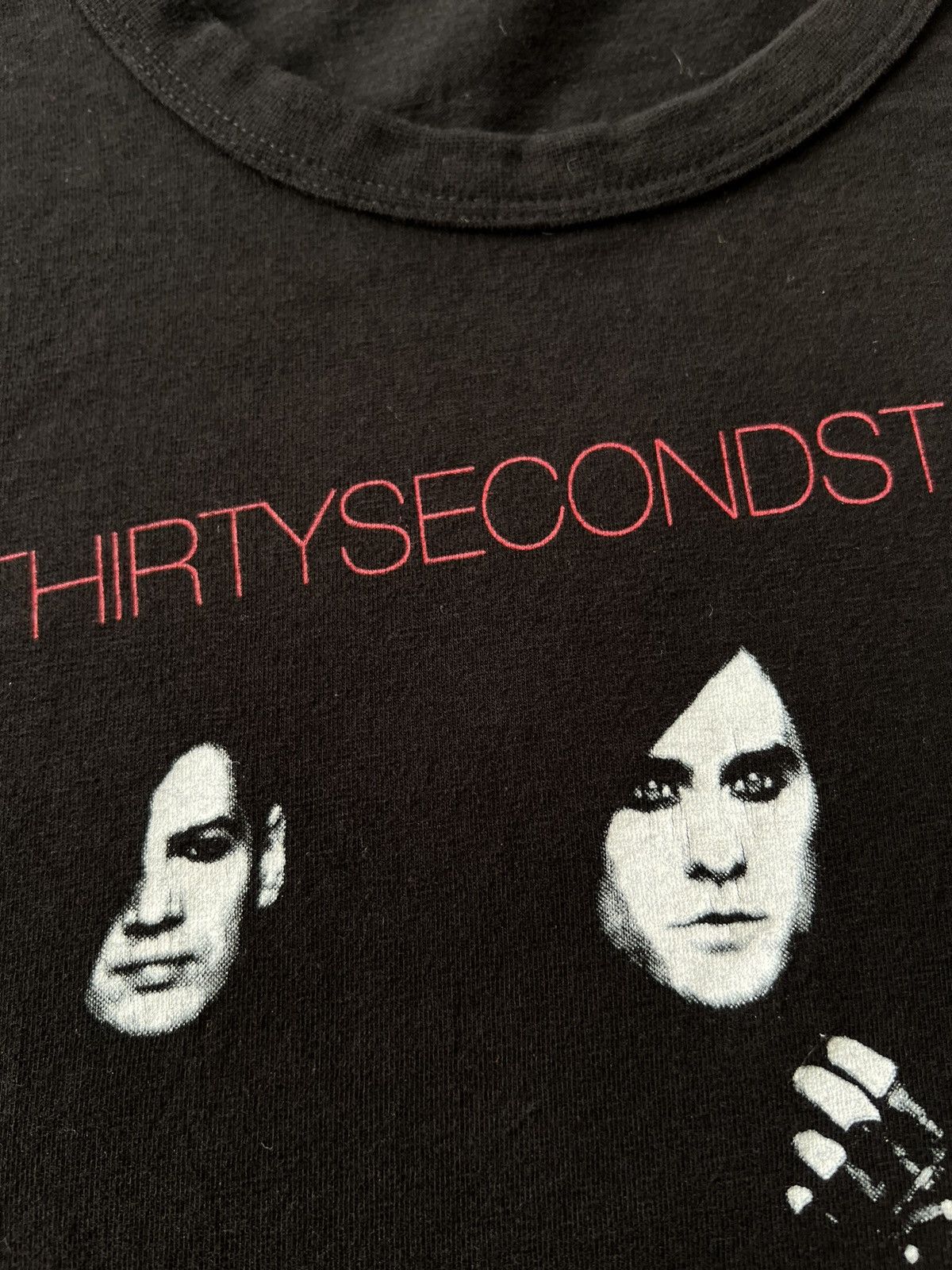 Band Tees Vintage 2008 Thirty Seconds to Mars Women Black T-shirt Size L / US 10 / IT 46 - 6 Thumbnail