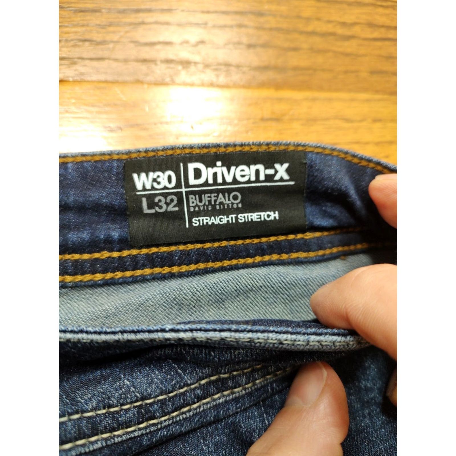 Buffalo David Bitton VINTAGE Buffalo David Bitton Driven-X Basic Straight Stretch Denim Jeans Mens Tag 30x32 Size US 30 / EU 46 - 4 Thumbnail