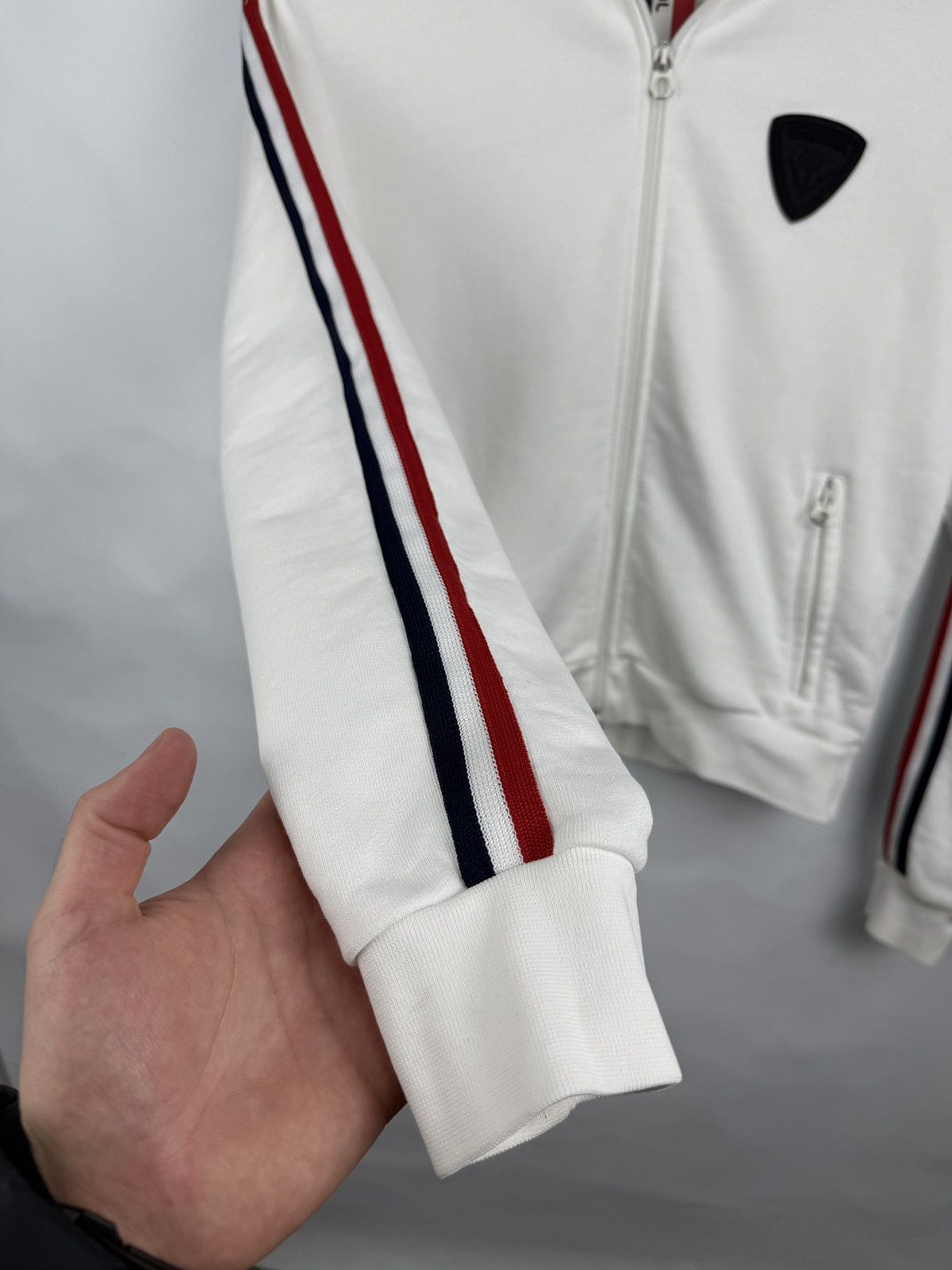 Rossignol 🇫🇷 Rossignol Roll Neck Track Jacket Tricolor Stripe Ski Rare Size XS / US 0-2 / IT 36-38 - 11 Thumbnail